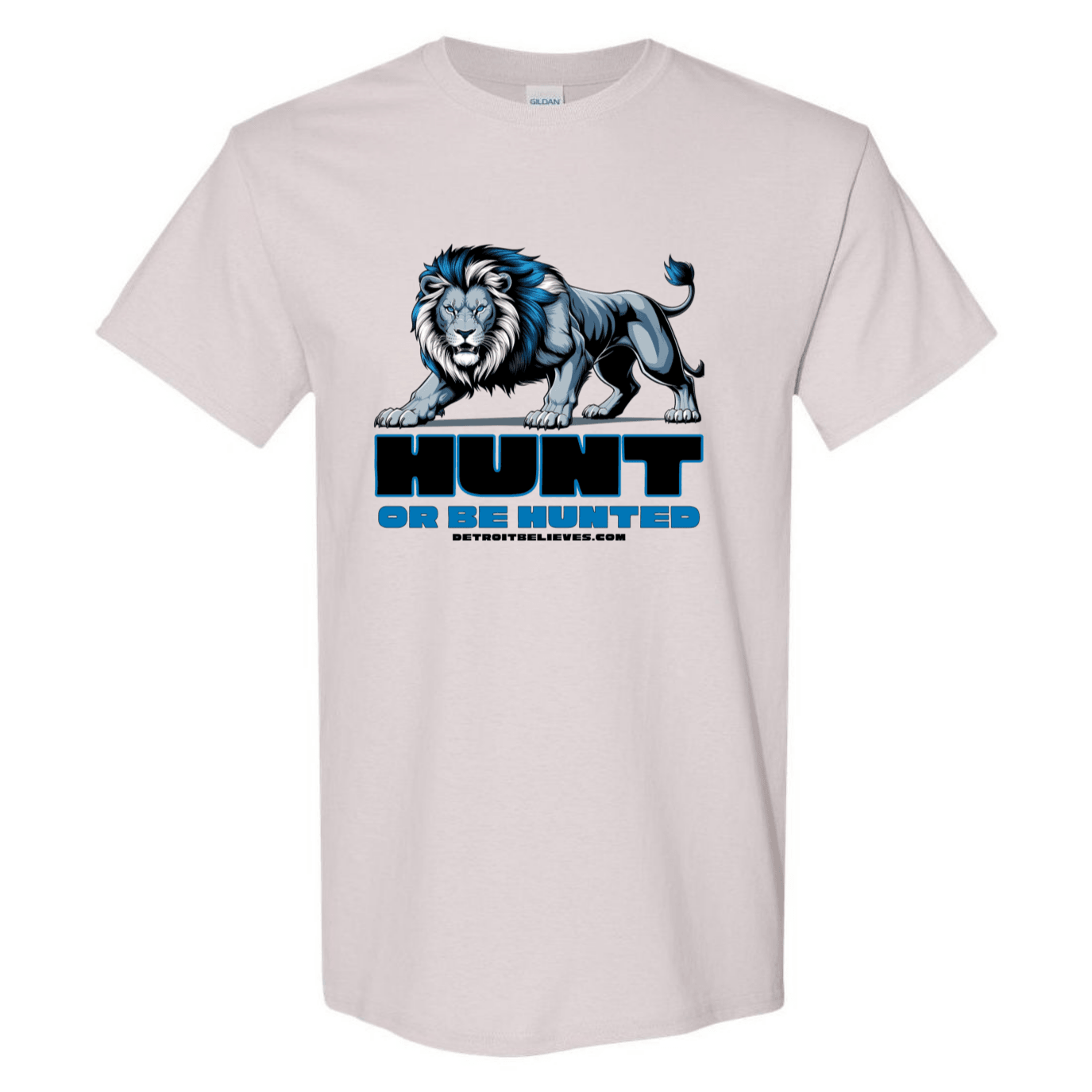 HUNT OR BE HUNTED Detroit Football Men's T-Shirt