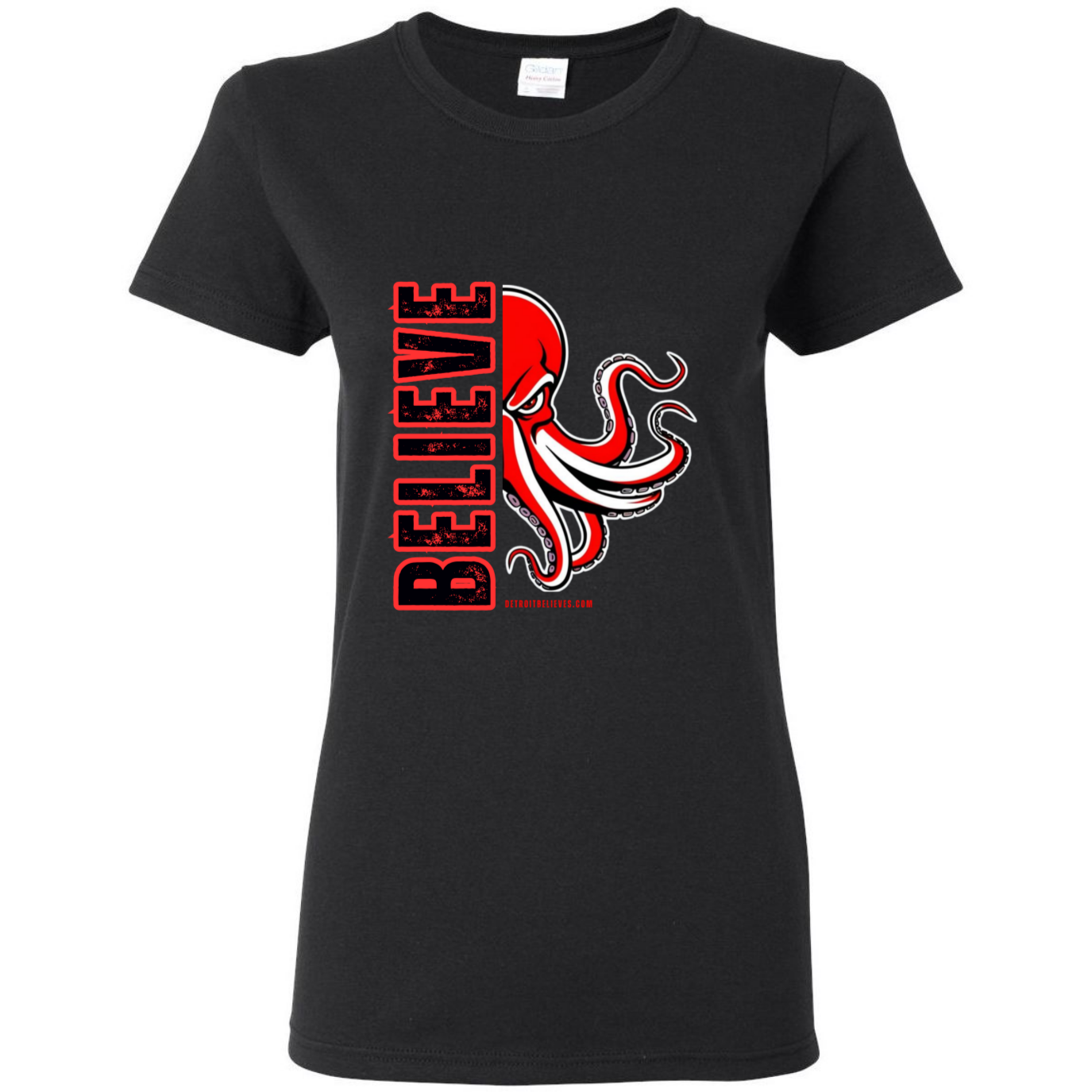 BELIEVE OCTOPUS Detroit Hockey Women's T-Shirt