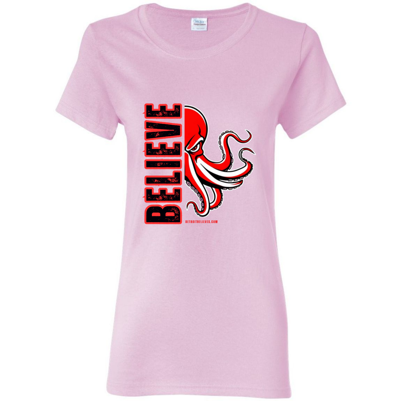 BELIEVE OCTOPUS Detroit Hockey Women's T-Shirt