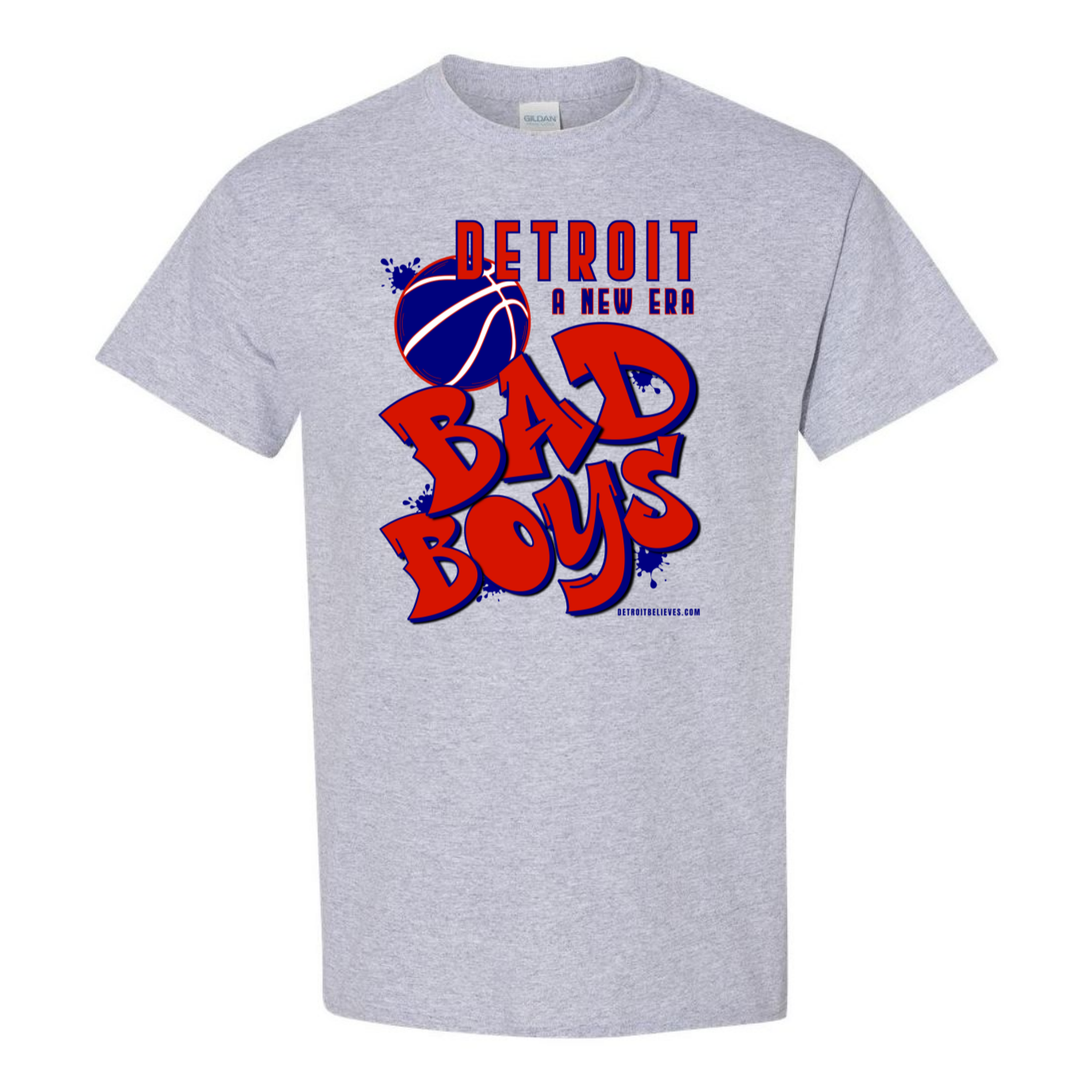BAD BOYS NEW ERA Detroit Basketball Men's T-Shirt