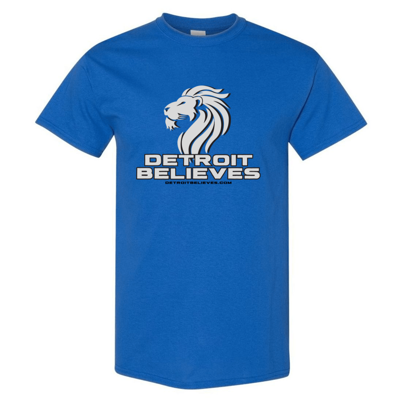 SILVER LION Detroit Football Mens T-Shirt