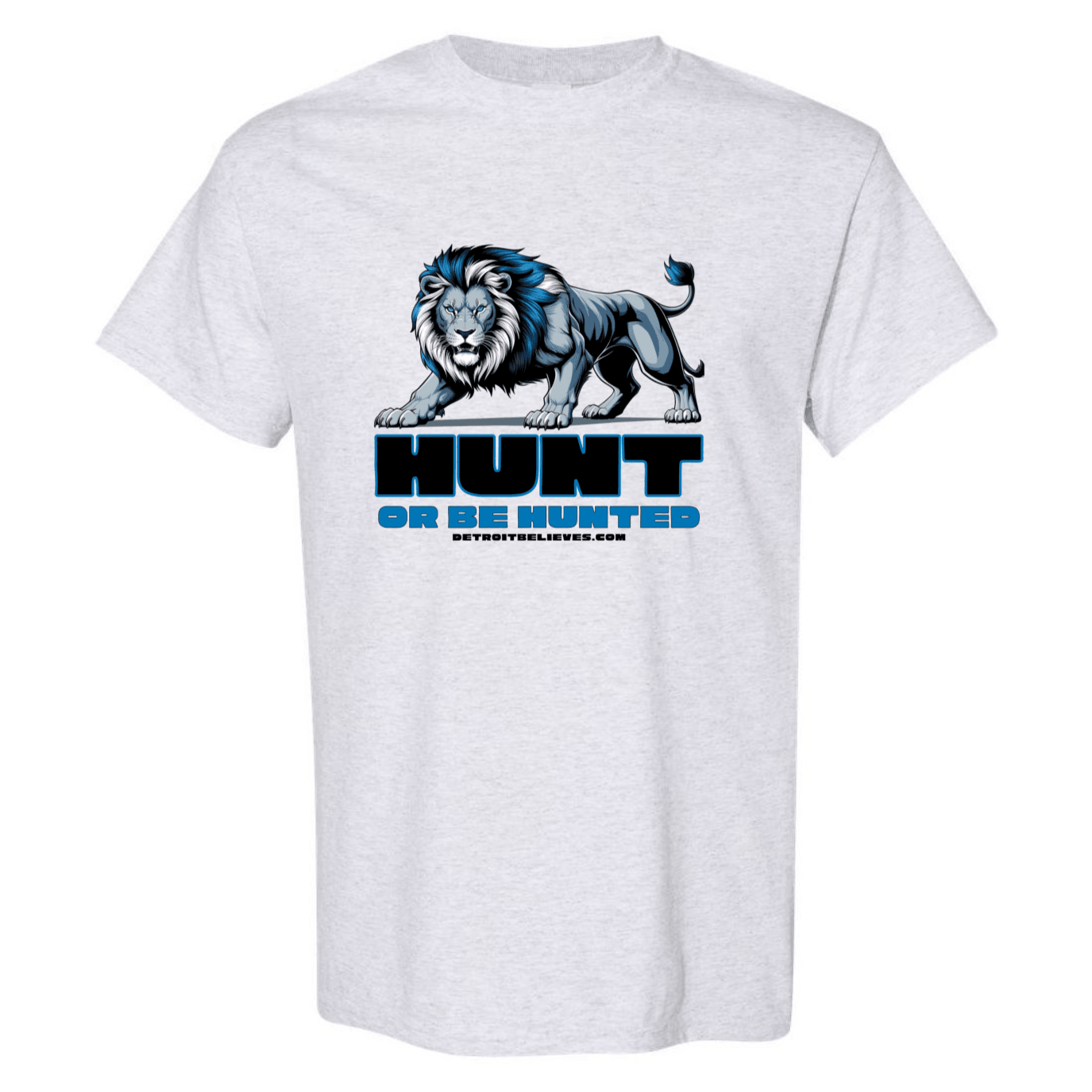 HUNT OR BE HUNTED Detroit Football Mens T-Shirt