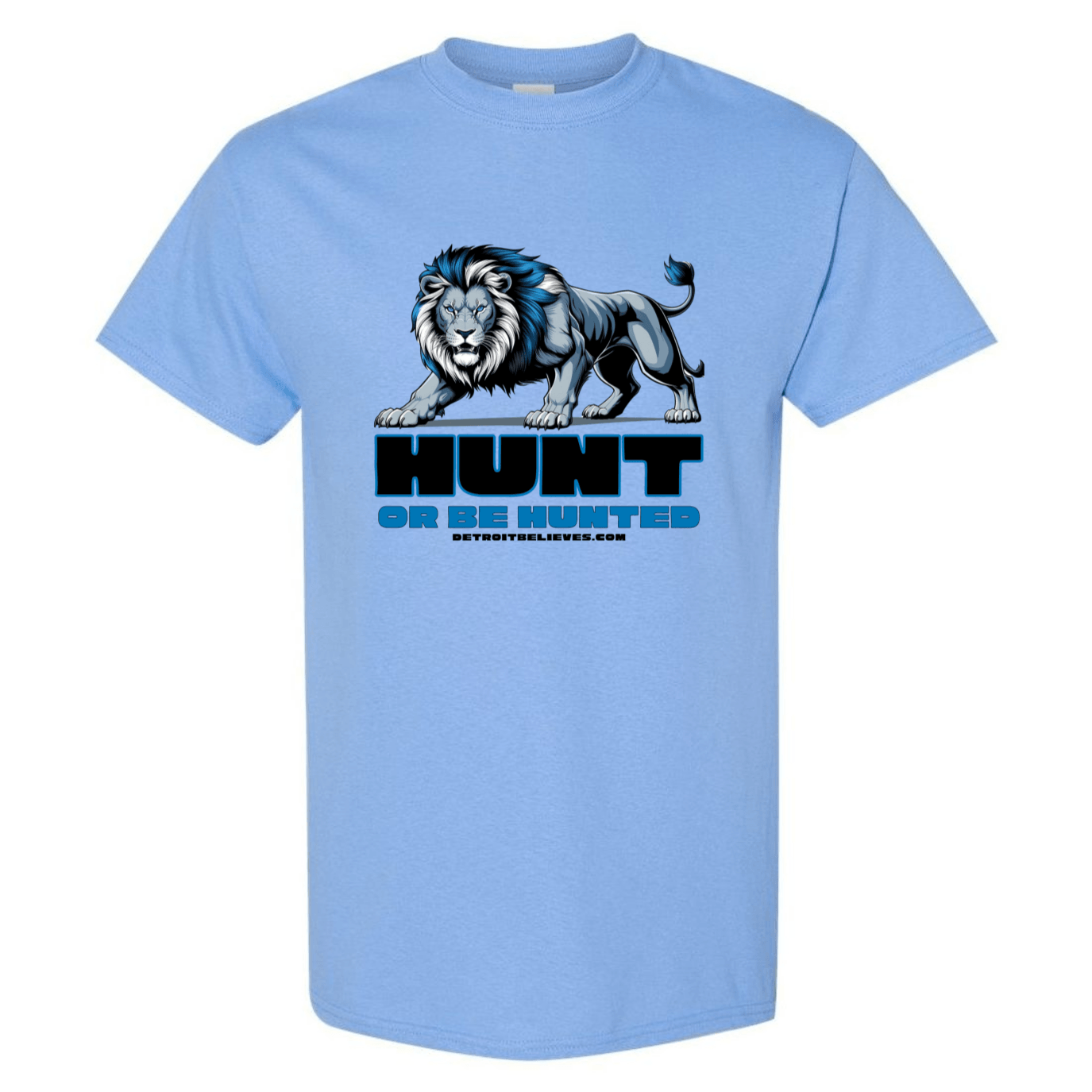 HUNT OR BE HUNTED Detroit Football Mens T-Shirt