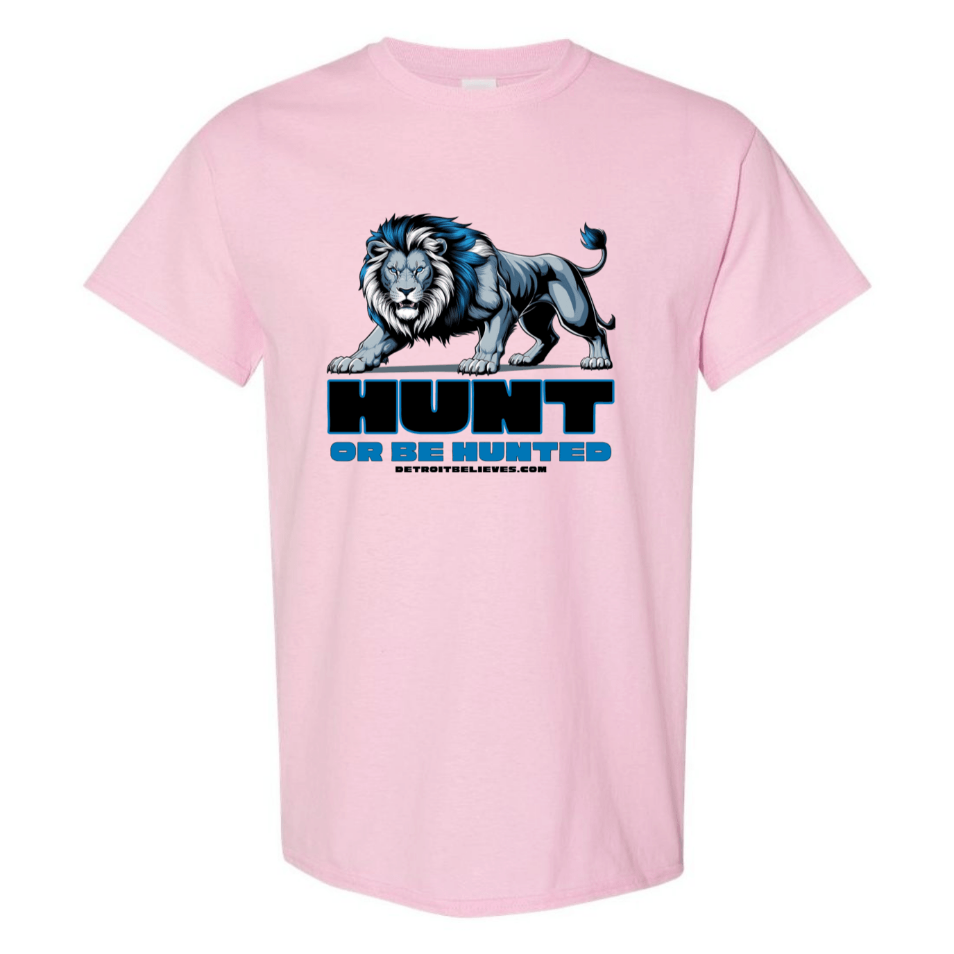 HUNT OR BE HUNTED Detroit Football Mens T-Shirt