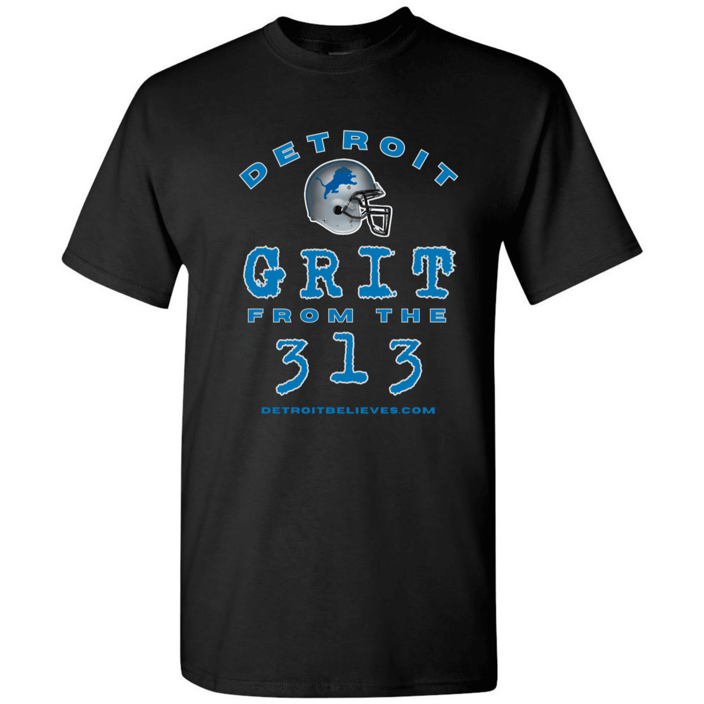 GRIT 313 Detroit Football Mens T-Shirt