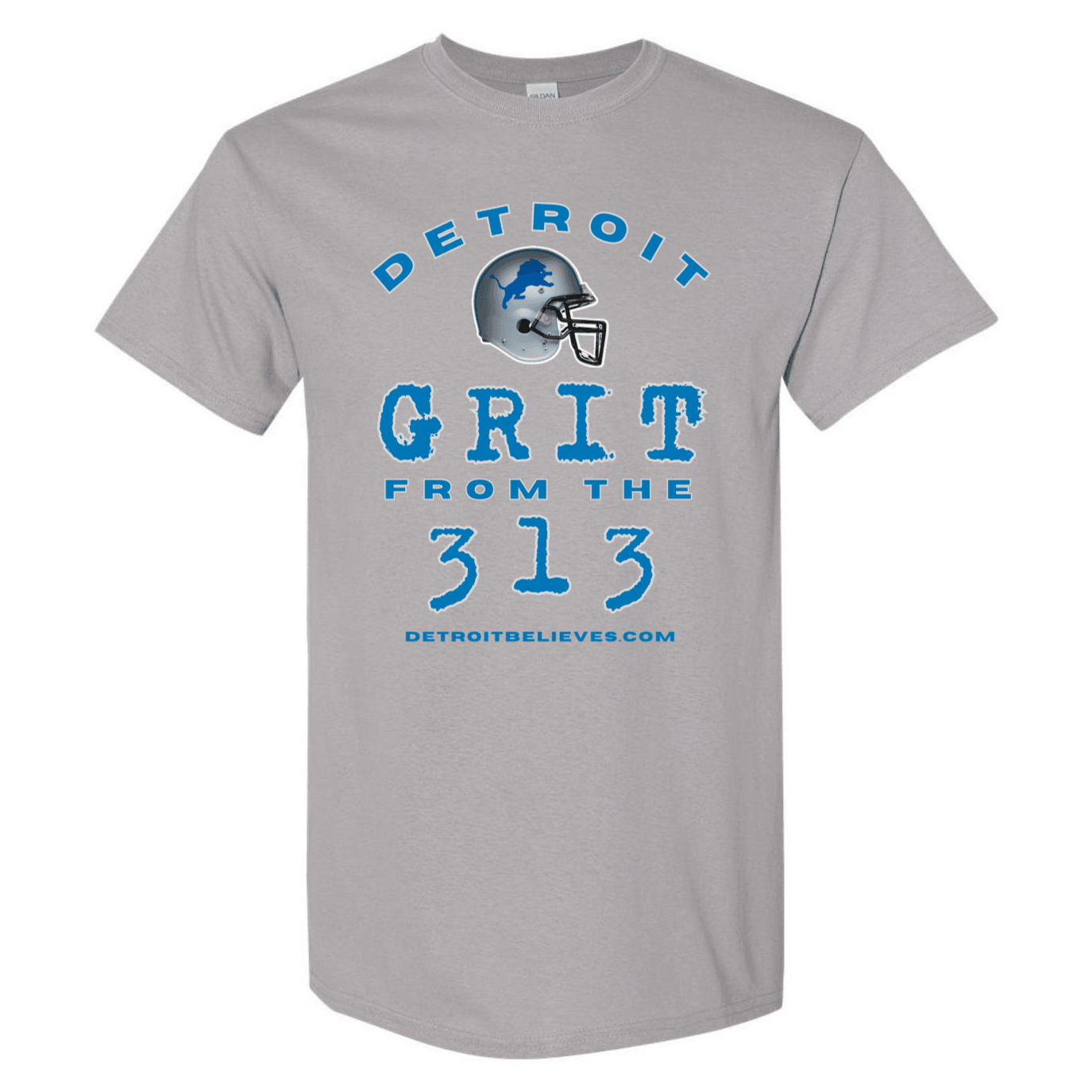 GRIT 313 Detroit Football Mens T-Shirt