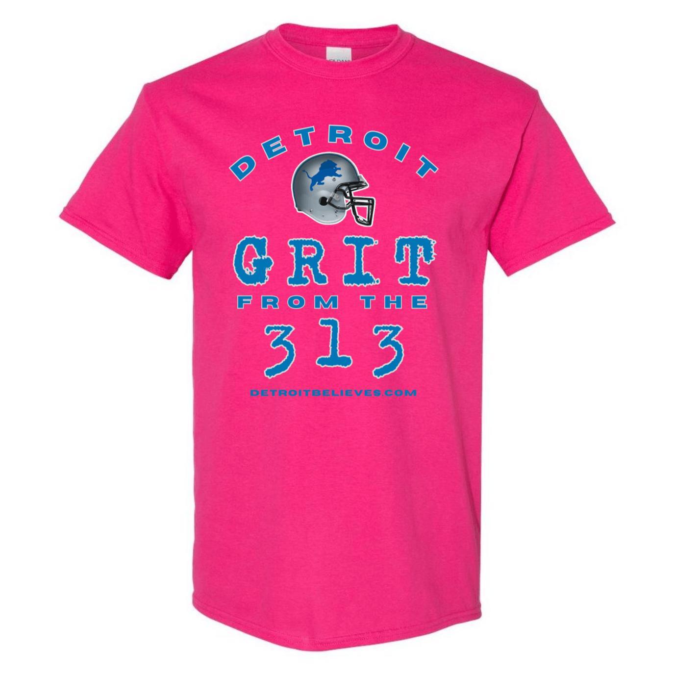 GRIT 313 Detroit Football Mens T-Shirt