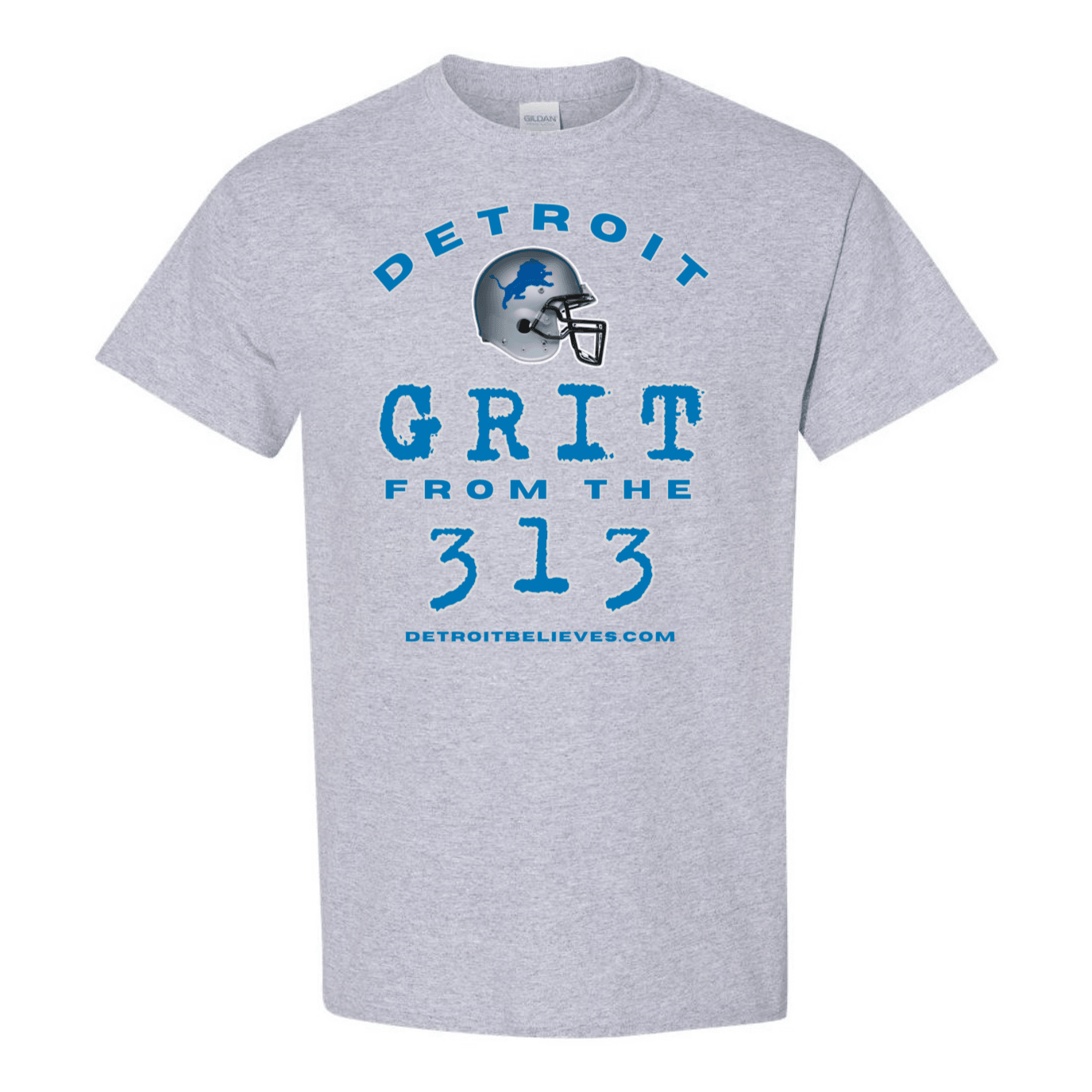 GRIT 313 Detroit Football Mens T-Shirt