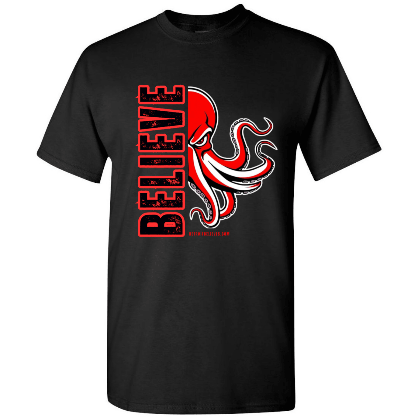 BELIEVE OCTOPUS Detroit Hockey Mens T-Shirt