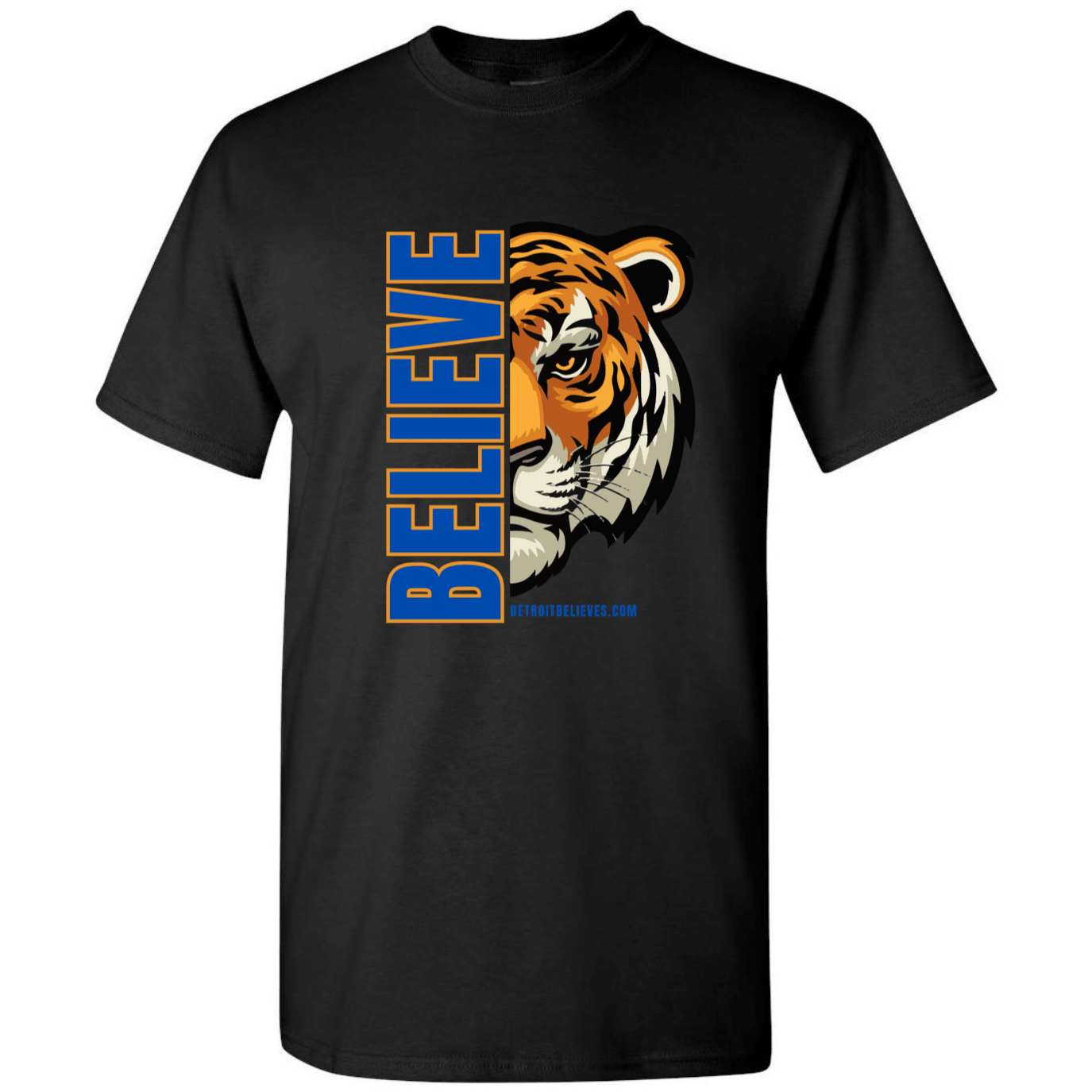 BELIEVE TIGER Detroit Baseball Mens T-Shirt