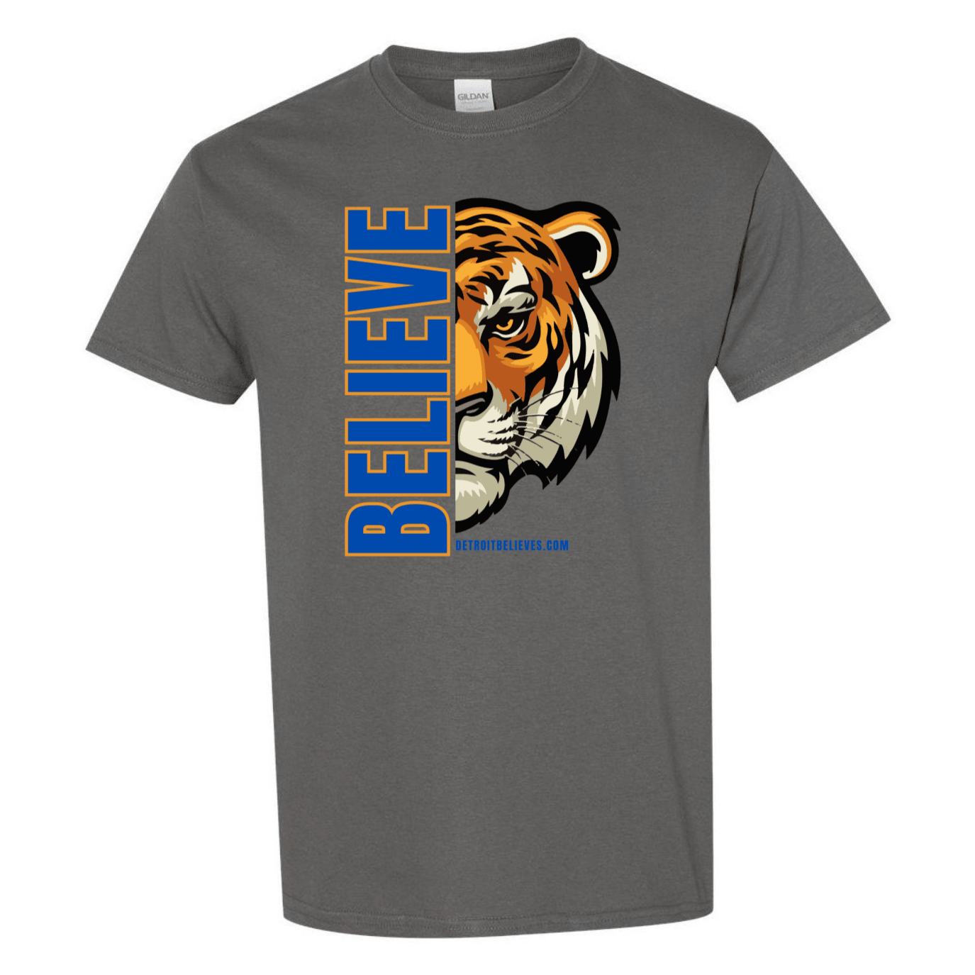 BELIEVE TIGER Detroit Baseball Mens T-Shirt