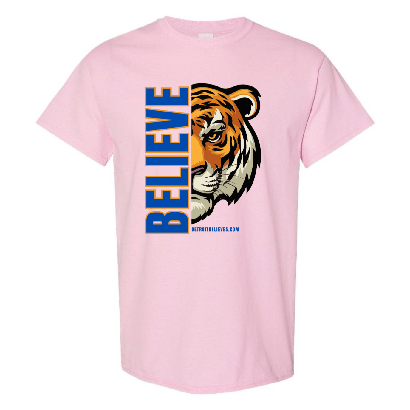 BELIEVE TIGER Detroit Baseball Mens T-Shirt