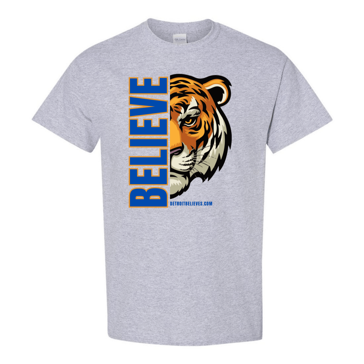 BELIEVE TIGER Detroit Baseball Mens T-Shirt