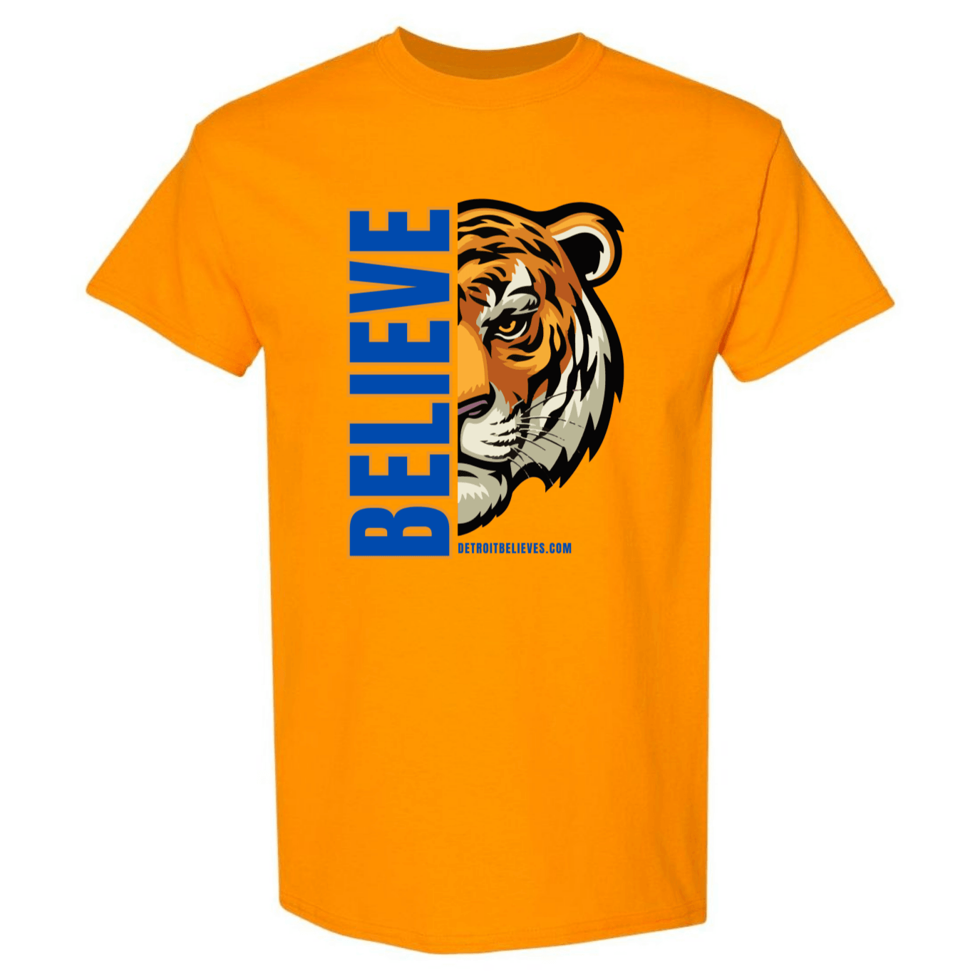 BELIEVE TIGER Detroit Baseball Mens T-Shirt