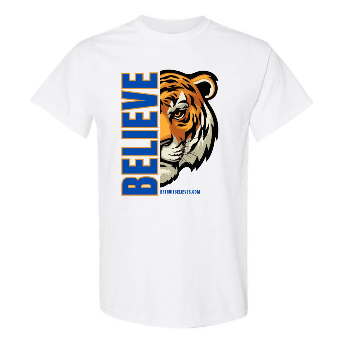 BELIEVE TIGER Detroit Baseball Mens T-Shirt