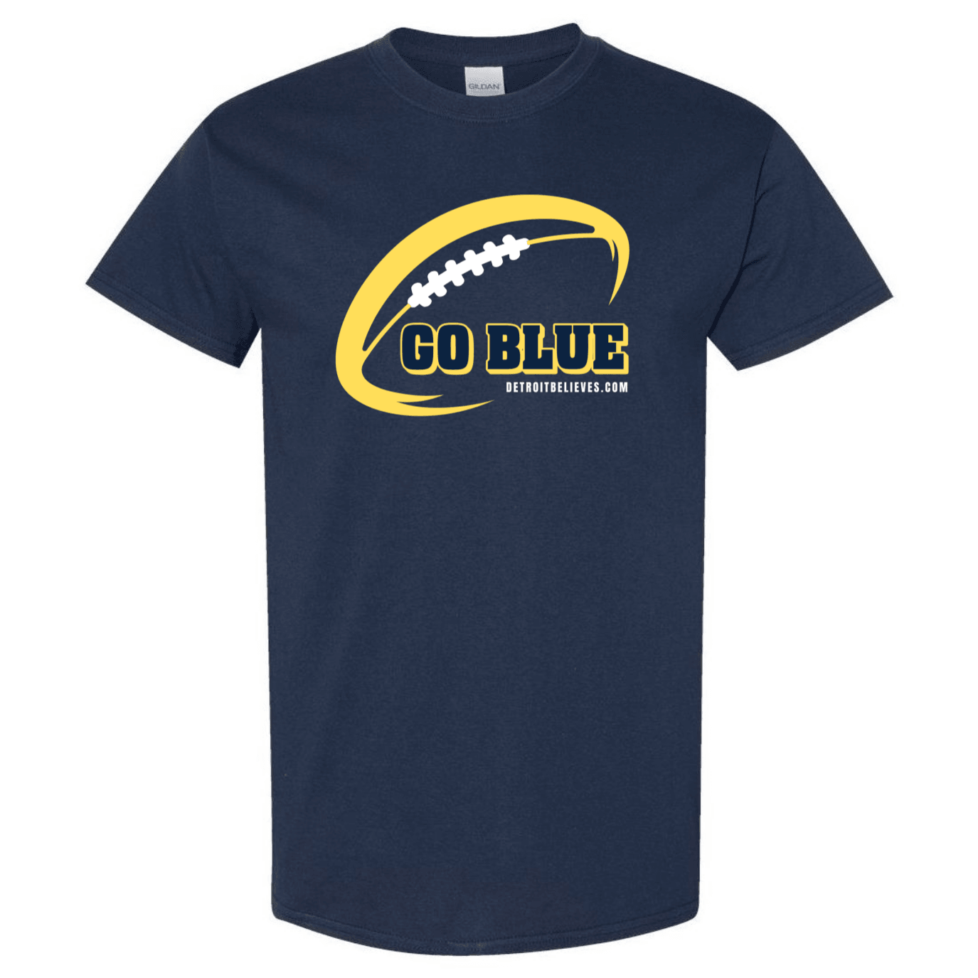 GO BLUE Gridiron Mens T-Shirt