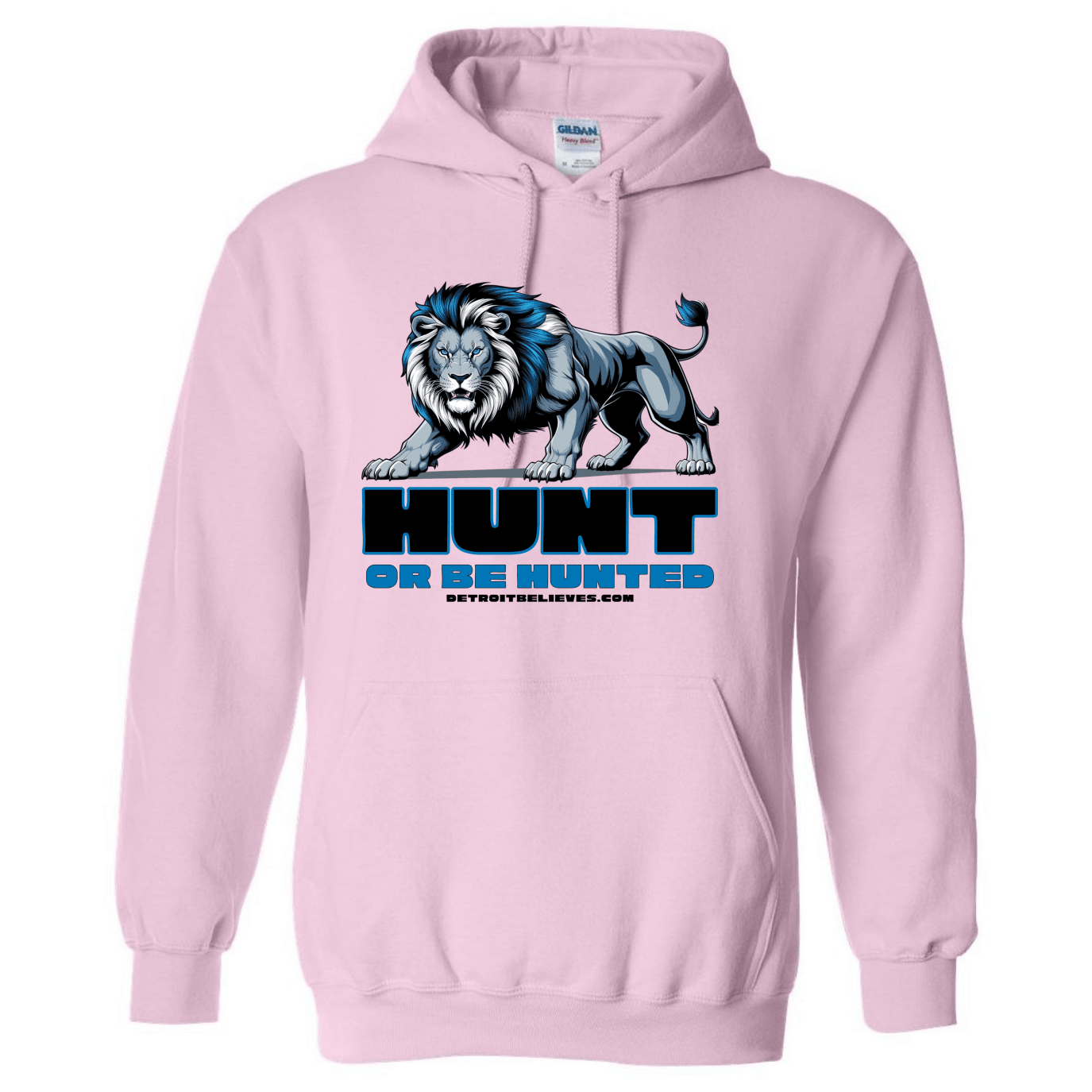 HUNT OR BE HUNTED Detroit Football Men's Hoodie