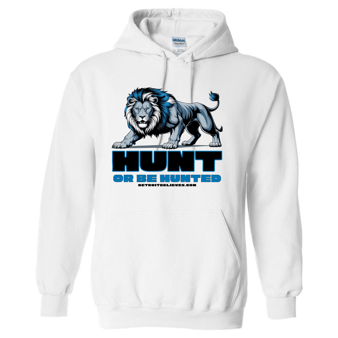 HUNT OR BE HUNTED Detroit Football Mens Hoodie