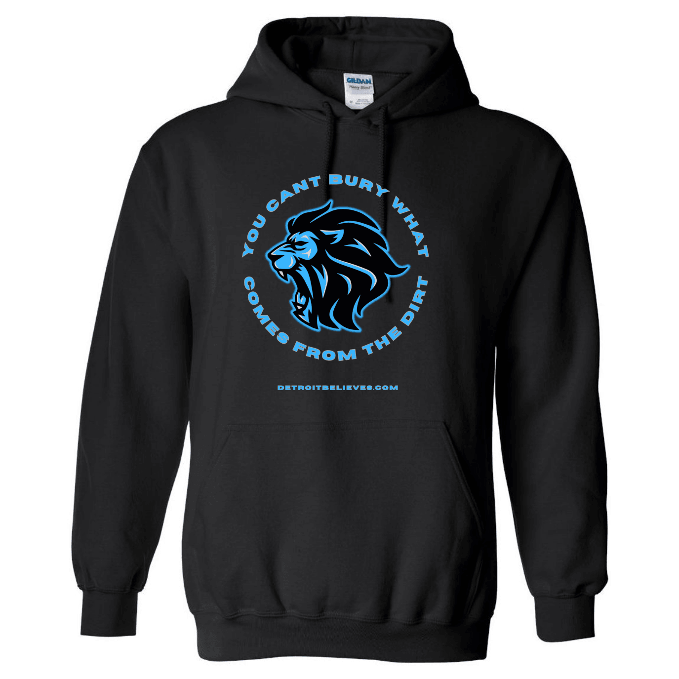 COMES FROM DIRT Detroit Football Mens Hoodie