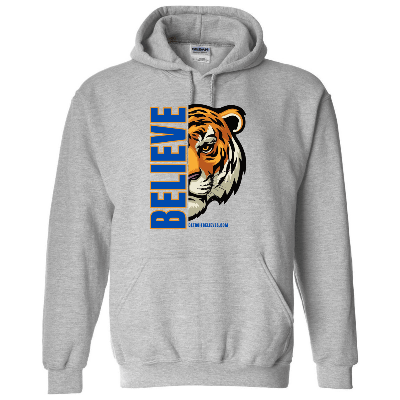 BELIEVE TIGER Detroit Baseball Mens Hoodie