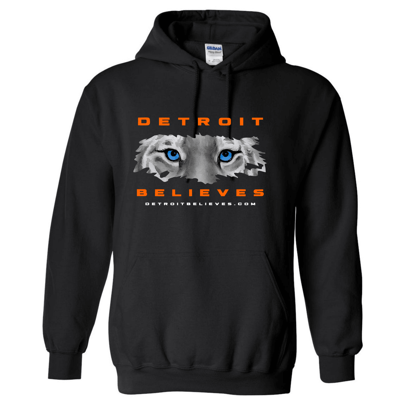 TIGER EYES Detroit Baseball Mens Hoodie