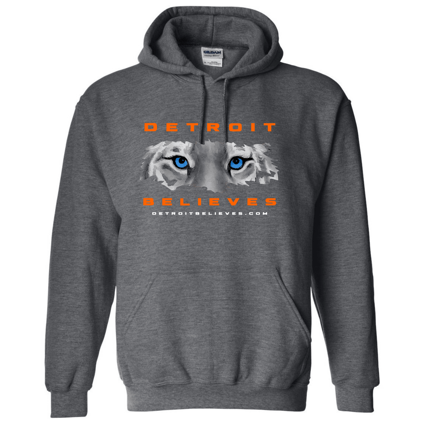 TIGER EYES Detroit Baseball Mens Hoodie