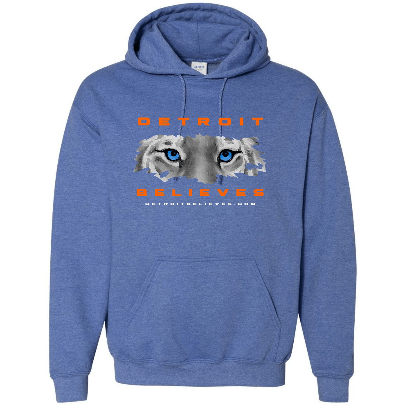 TIGER EYES Detroit Baseball Mens Hoodie