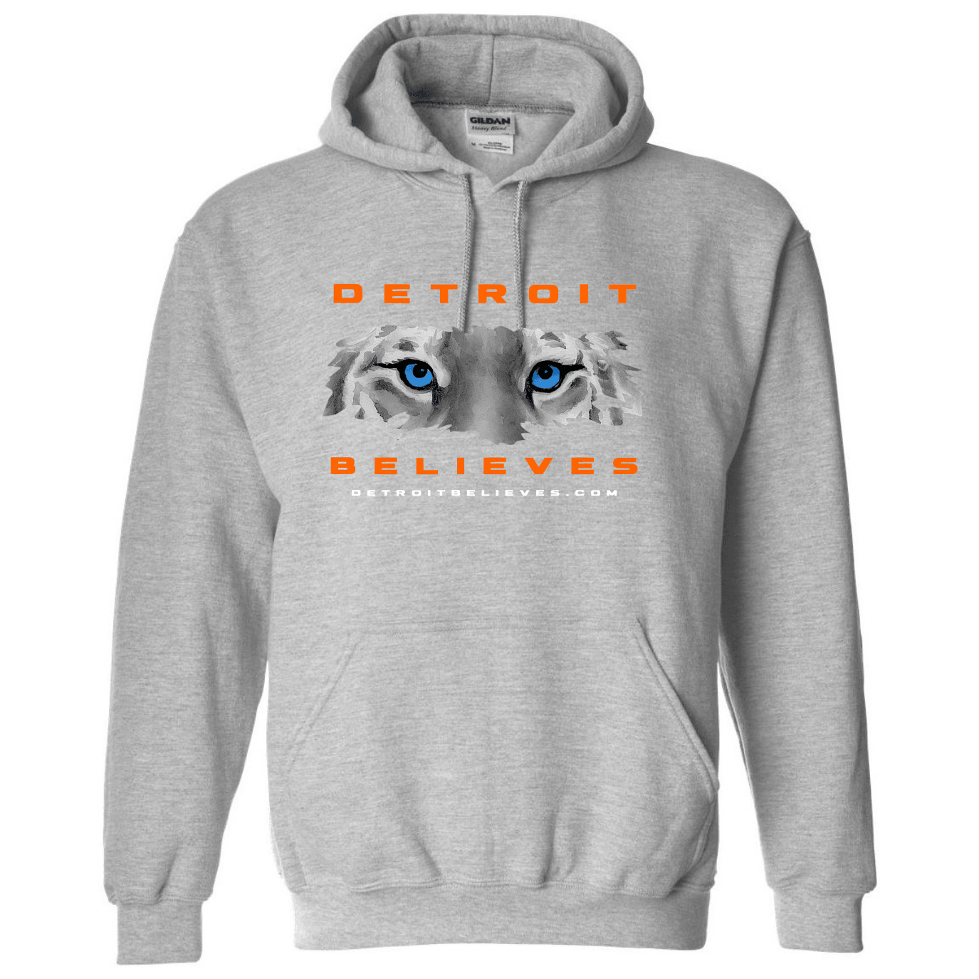 TIGER EYES Detroit Baseball Mens Hoodie