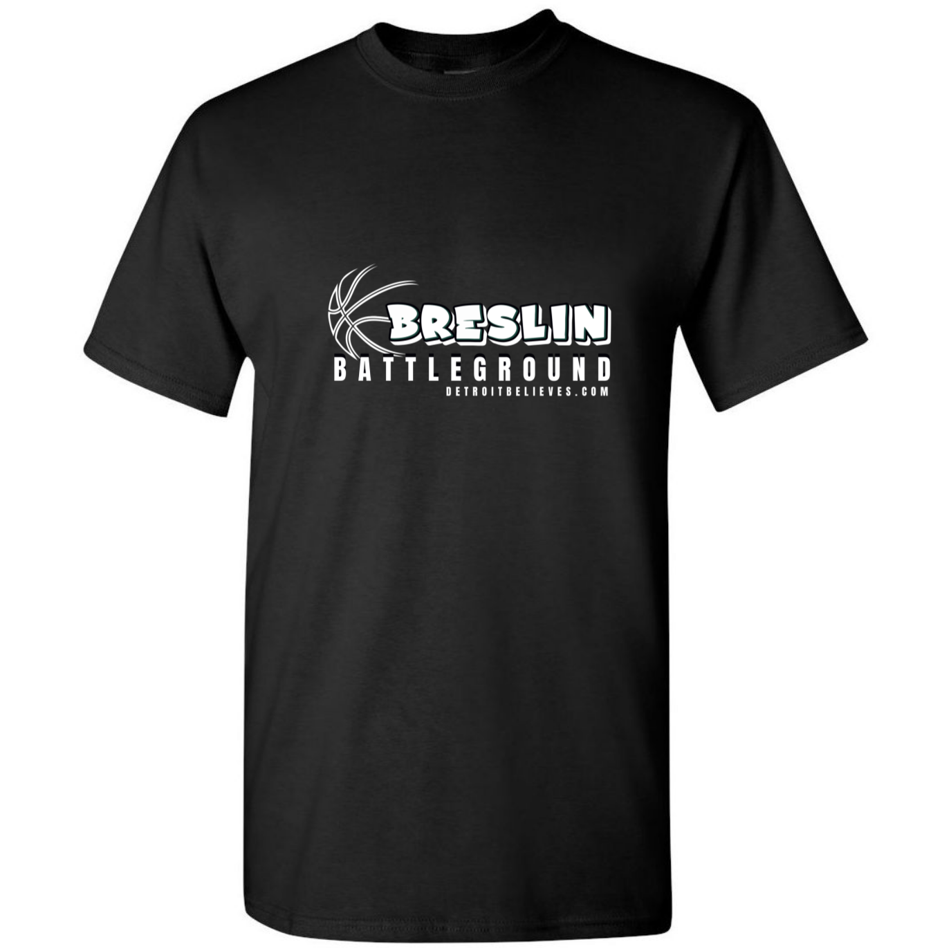 BRESLIN BATTLEGROUND Hoops Go Green Mens T-Shirt