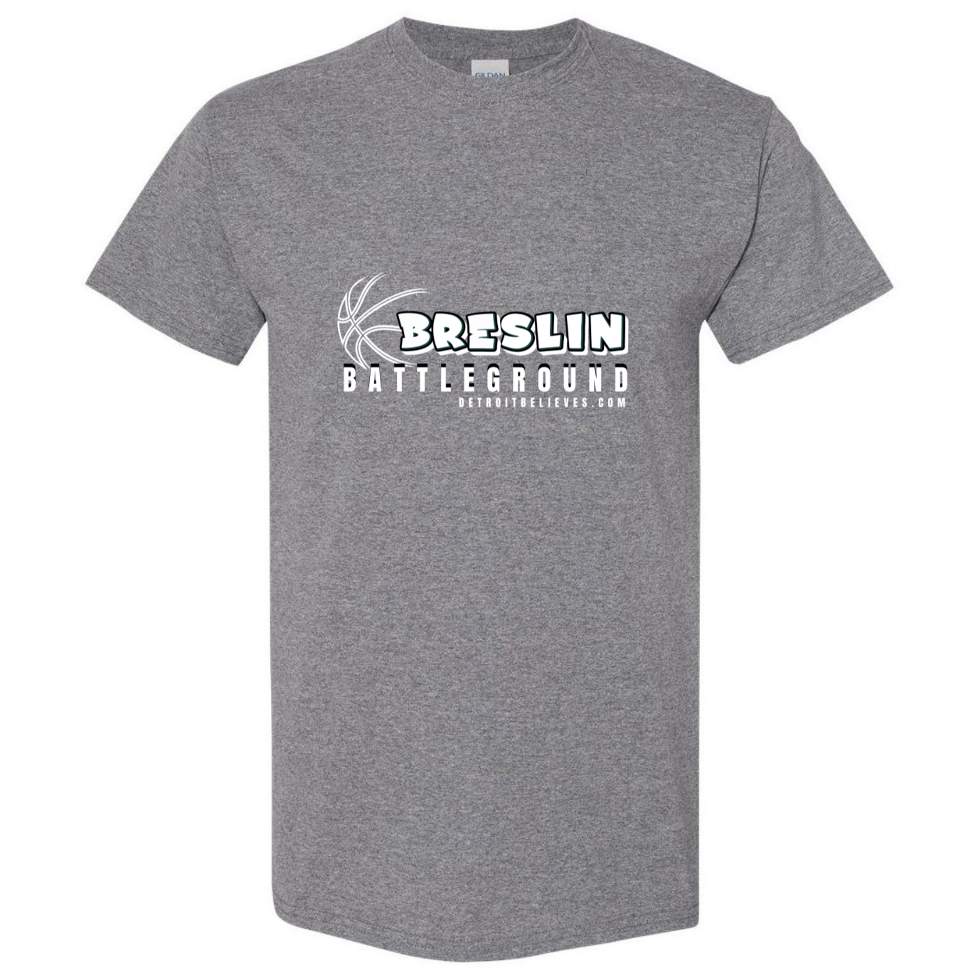 BRESLIN BATTLEGROUND Hoops Go Green Mens T-Shirt