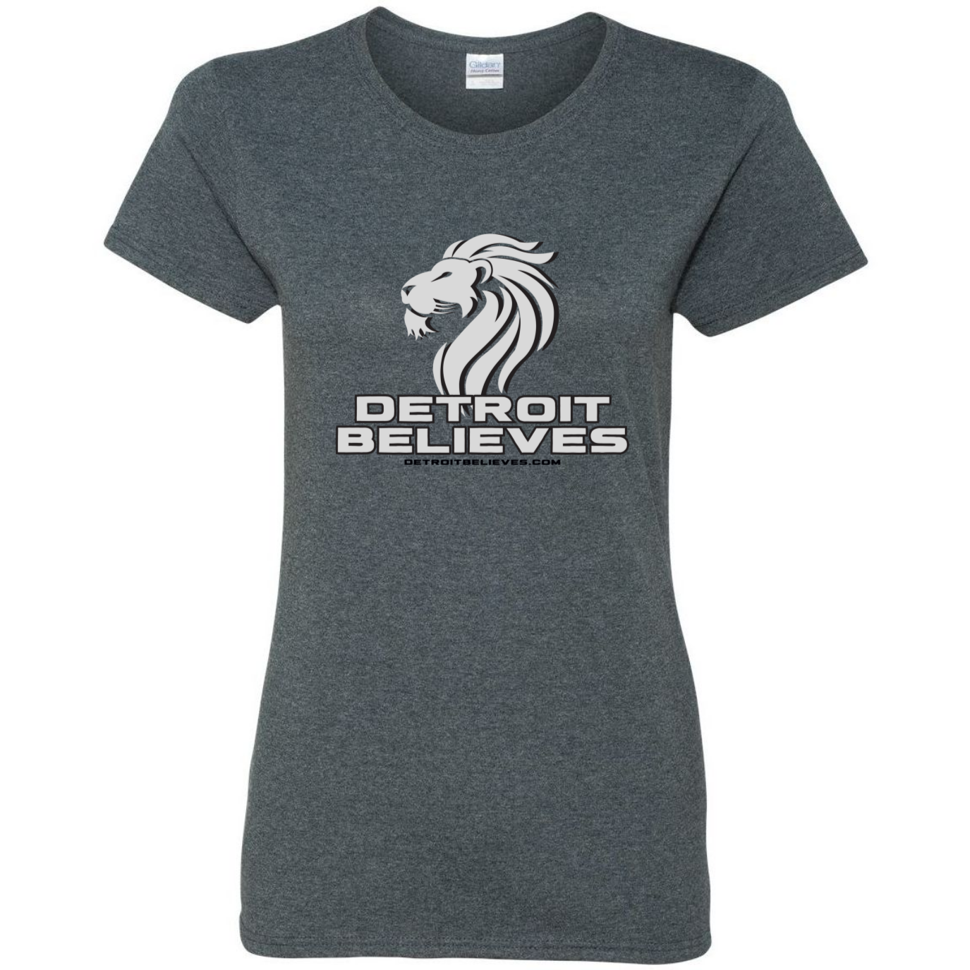 SILVER LION Detroit Football Womens T-Shirt