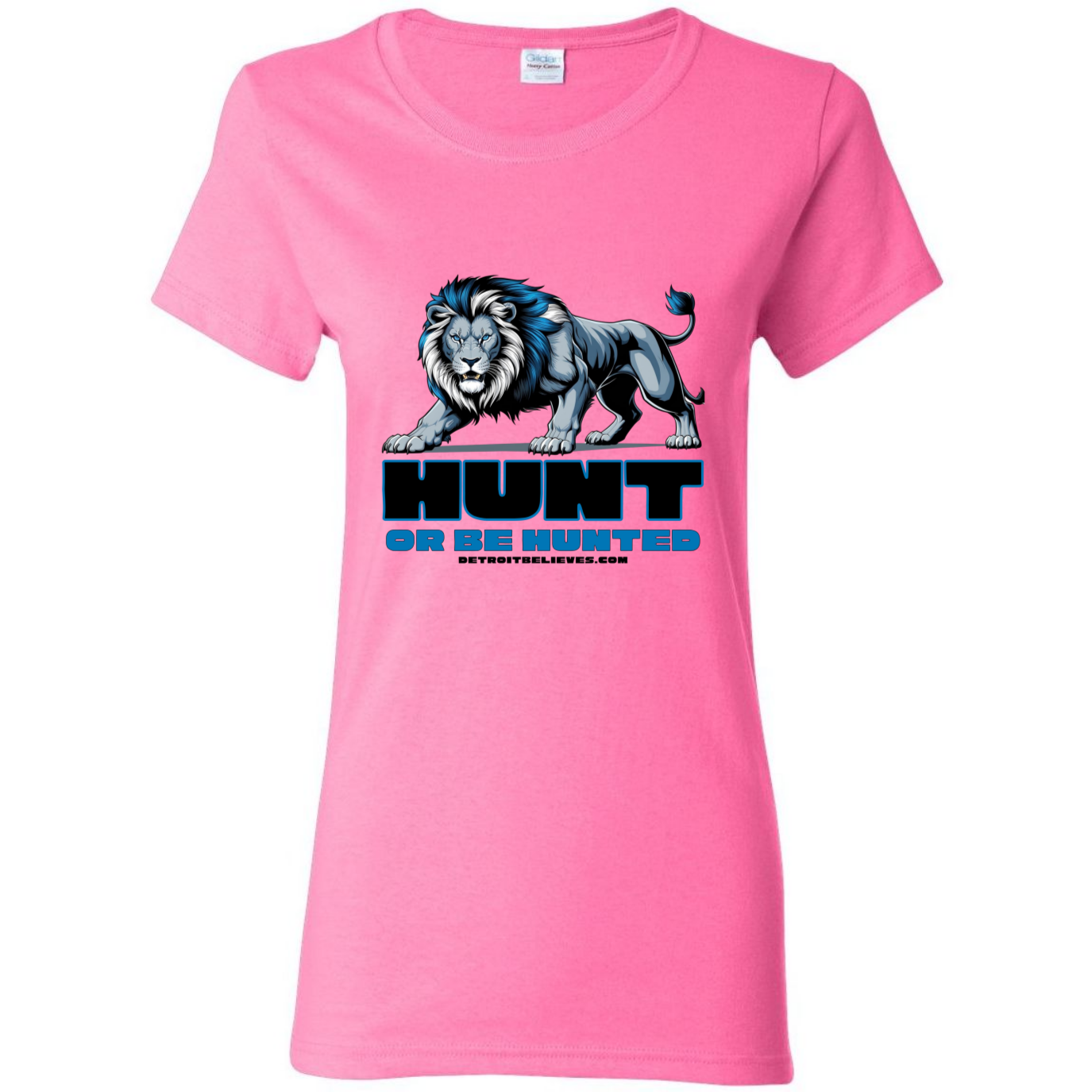 HUNT OR BE HUNTED Detroit Football Women's T-Shirt