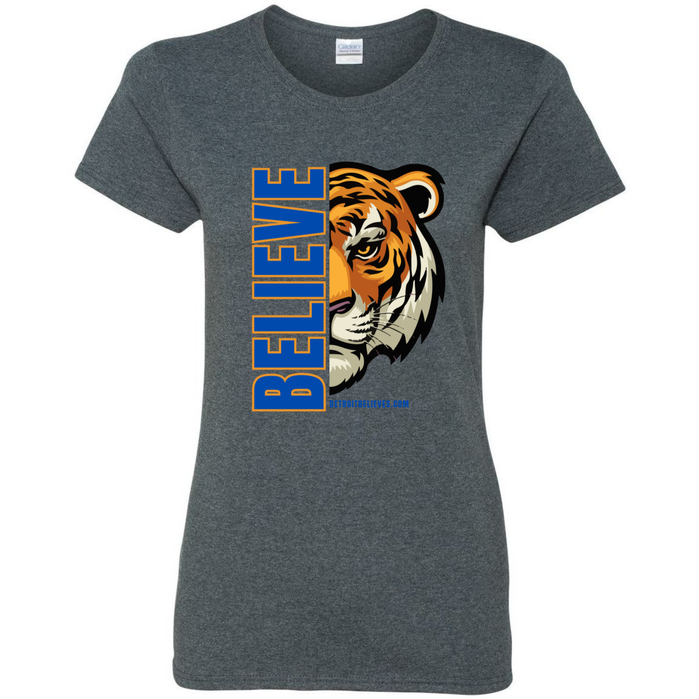 BELIEVE TIGER Detroit Baseball Womens T-Shirt