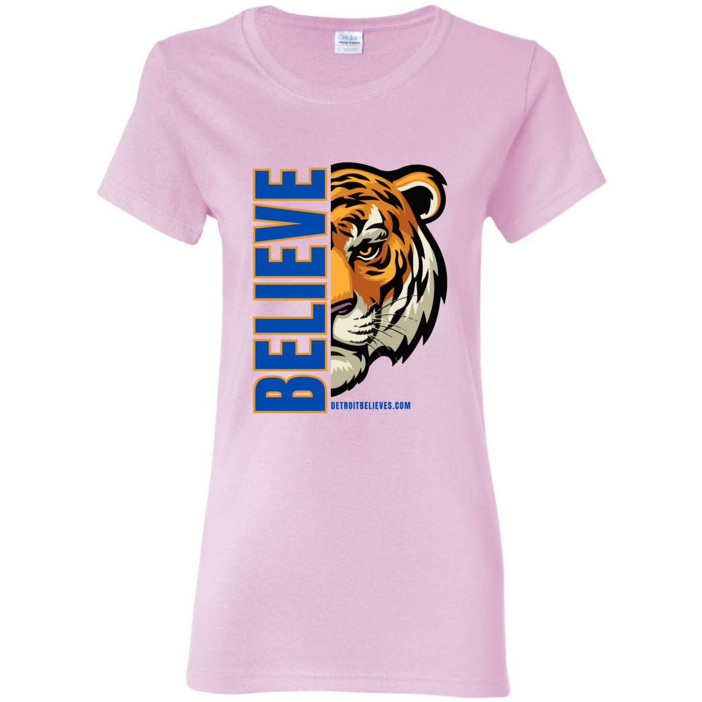 BELIEVE TIGER Detroit Baseball Womens T-Shirt