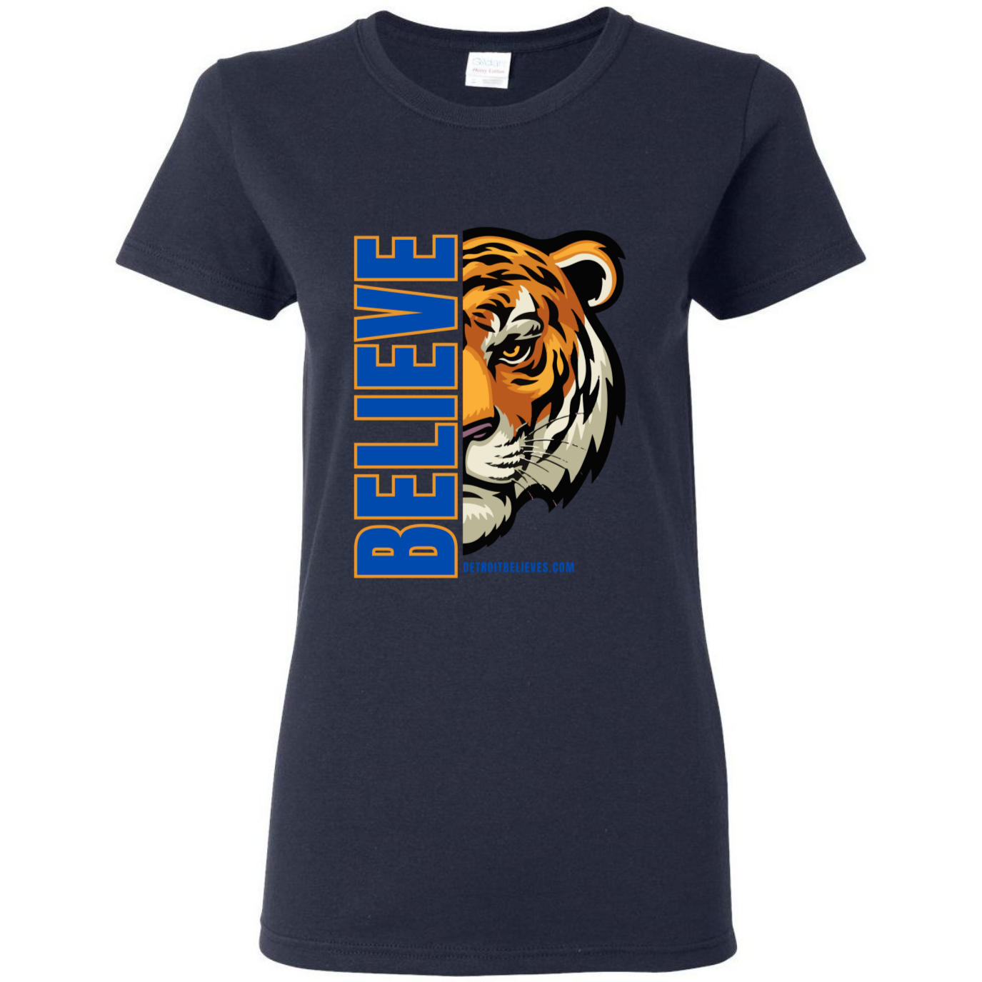 BELIEVE TIGER Detroit Baseball Womens T-Shirt