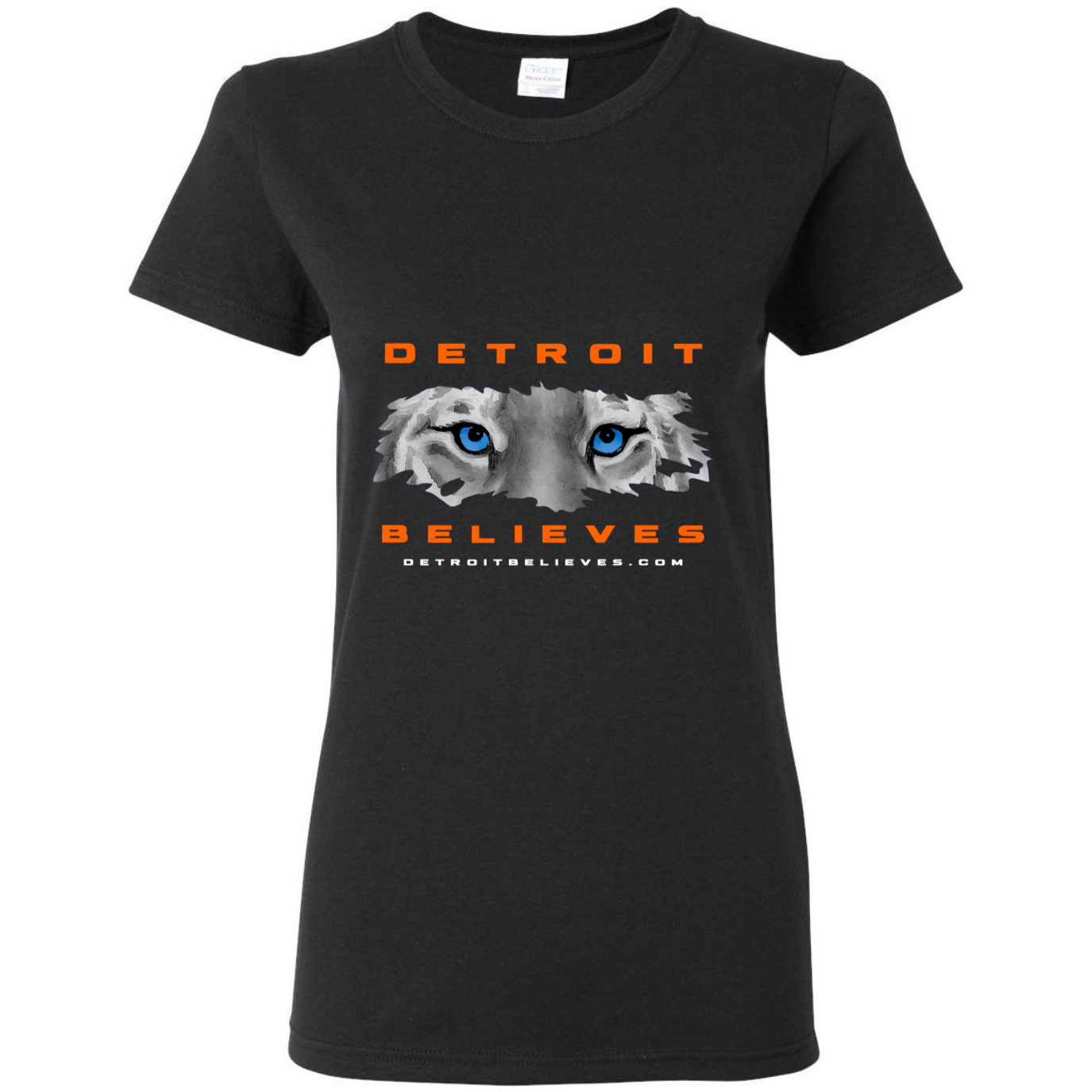 TIGER EYES Detroit Baseball Womens T-Shirt