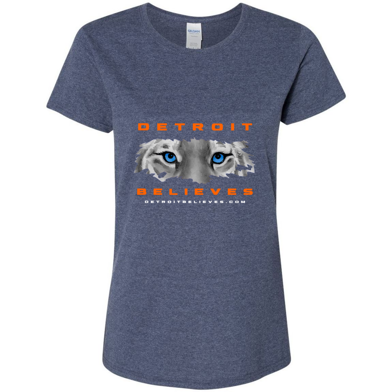 TIGER EYES Detroit Baseball Womens T-Shirt