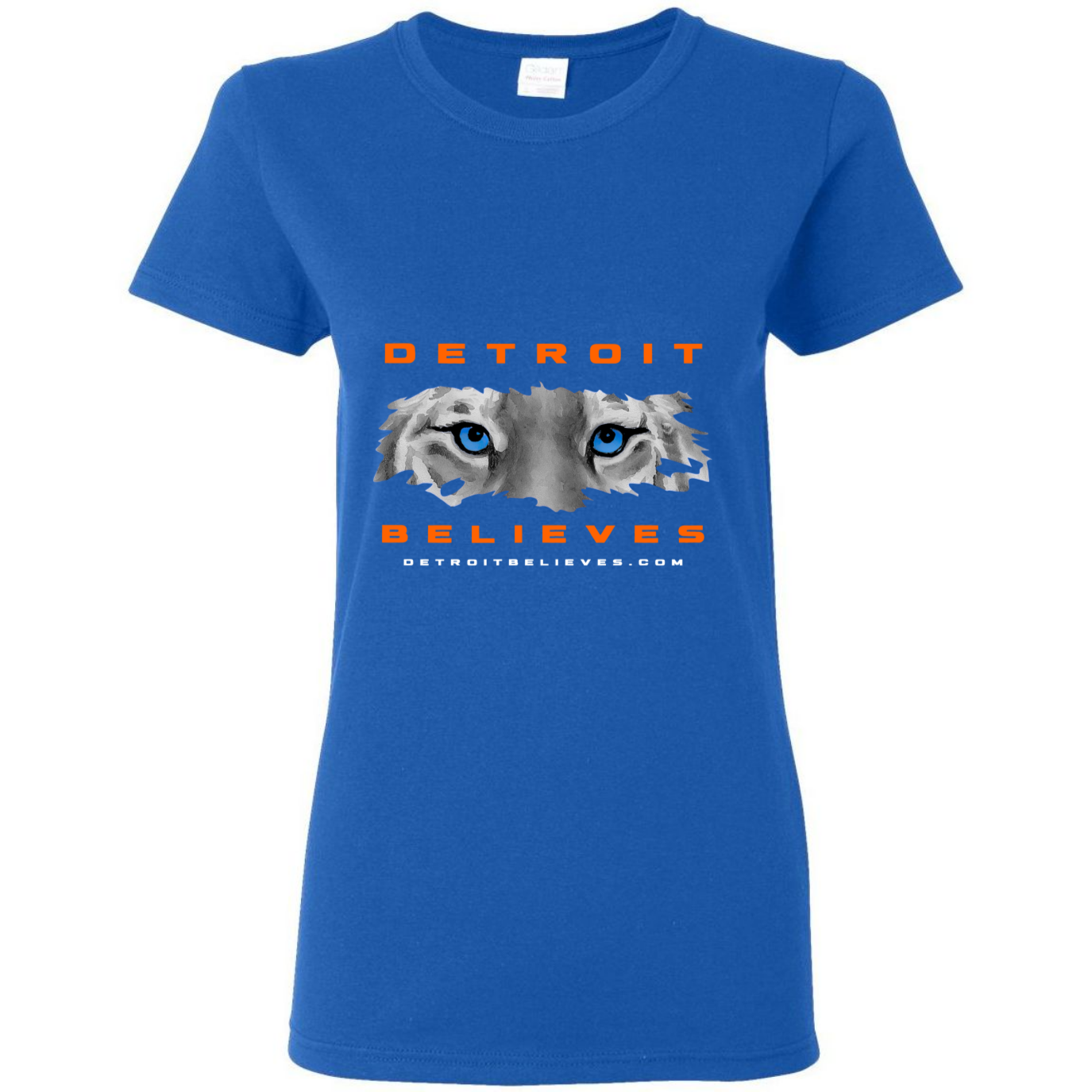 TIGER EYES Detroit Baseball Womens T-Shirt