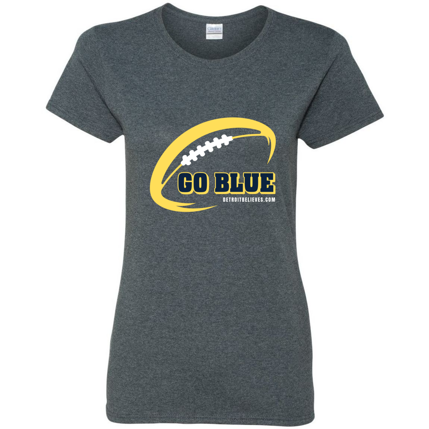 GO BLUE Gridiron Womens T-Shirt