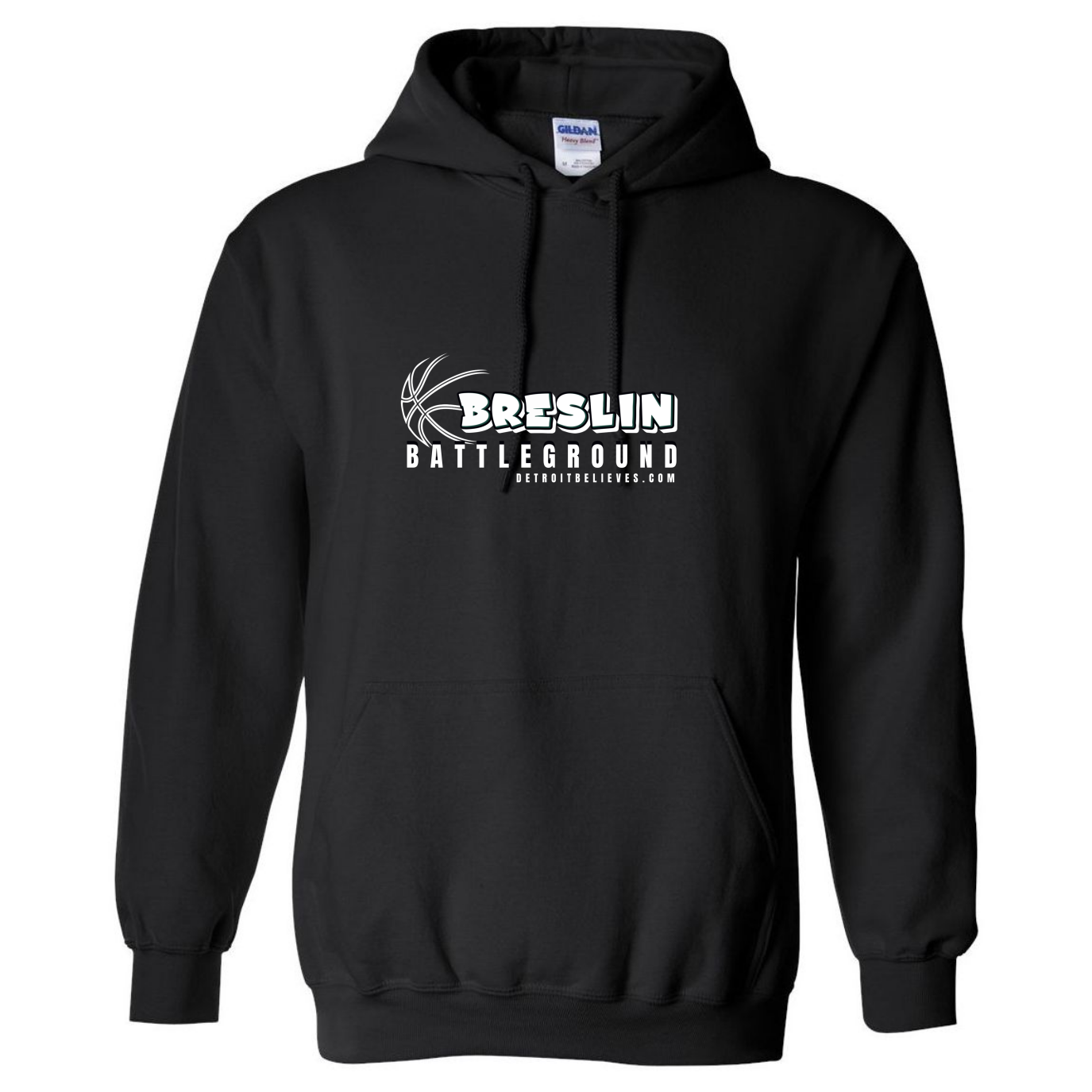 BRESLIN BATTLEGROUND Hoops Go Green Mens Hoodie