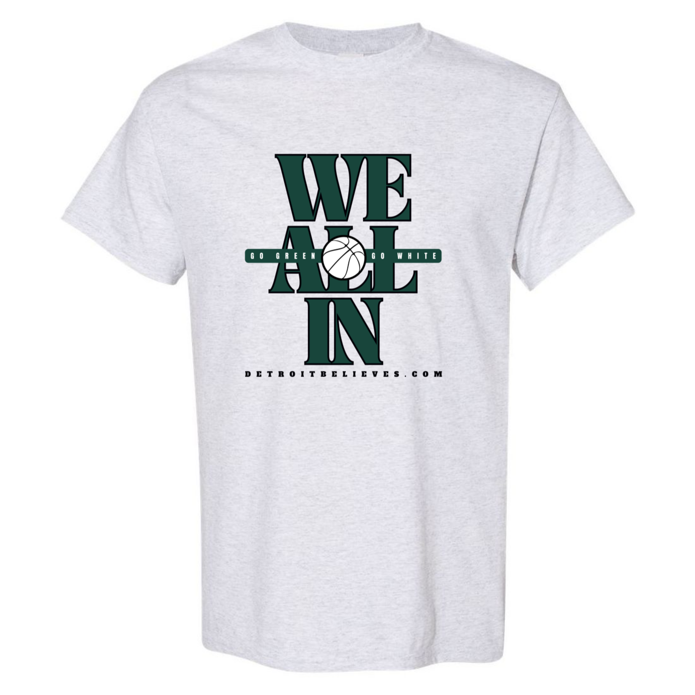 WE ALL IN Hoops Go Green Mens T-Shirt