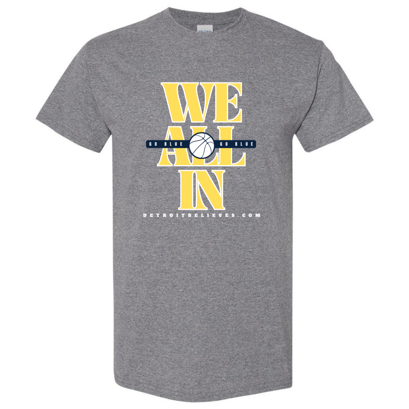 WE ALL IN Hoops Go Blue Mens T-Shirt