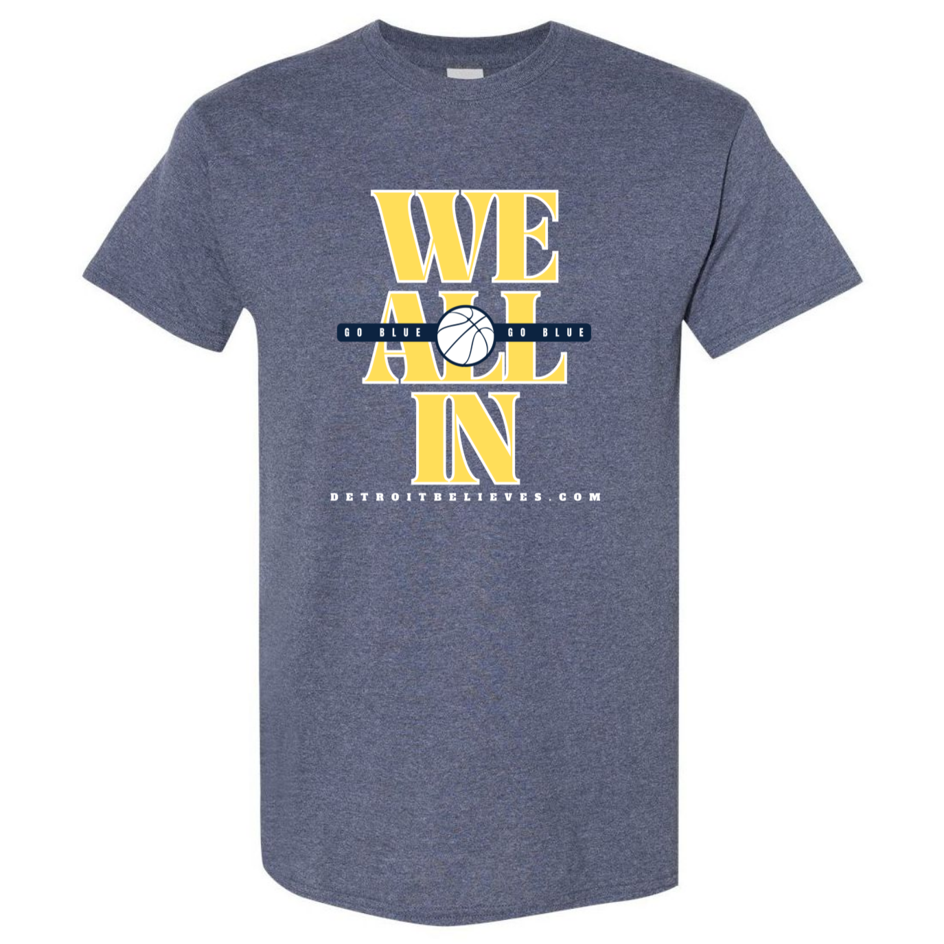 WE ALL IN Hoops Go Blue Mens T-Shirt