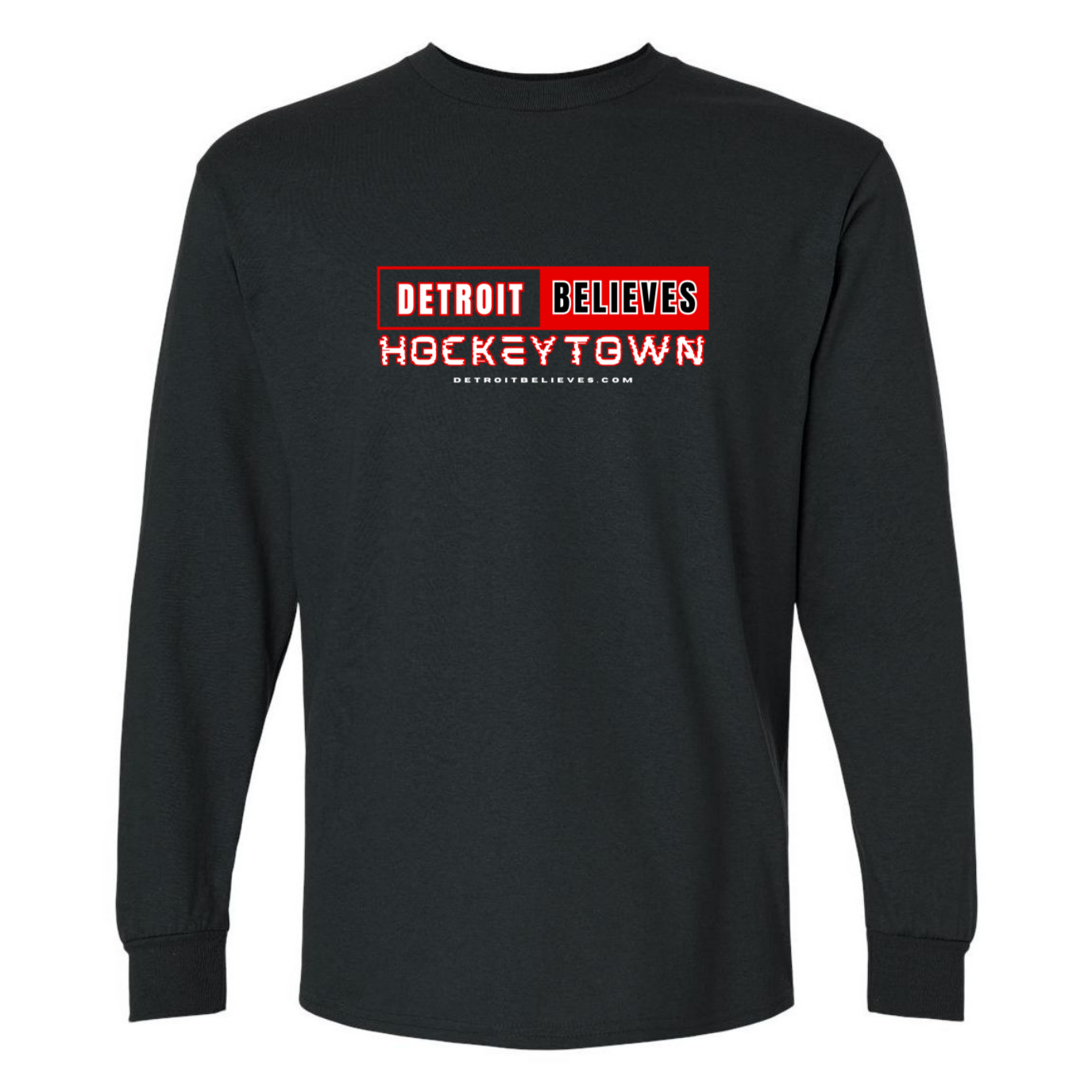 HOCKEYTOWN Detroit Hockey Mens Long Sleeve T-Shirt