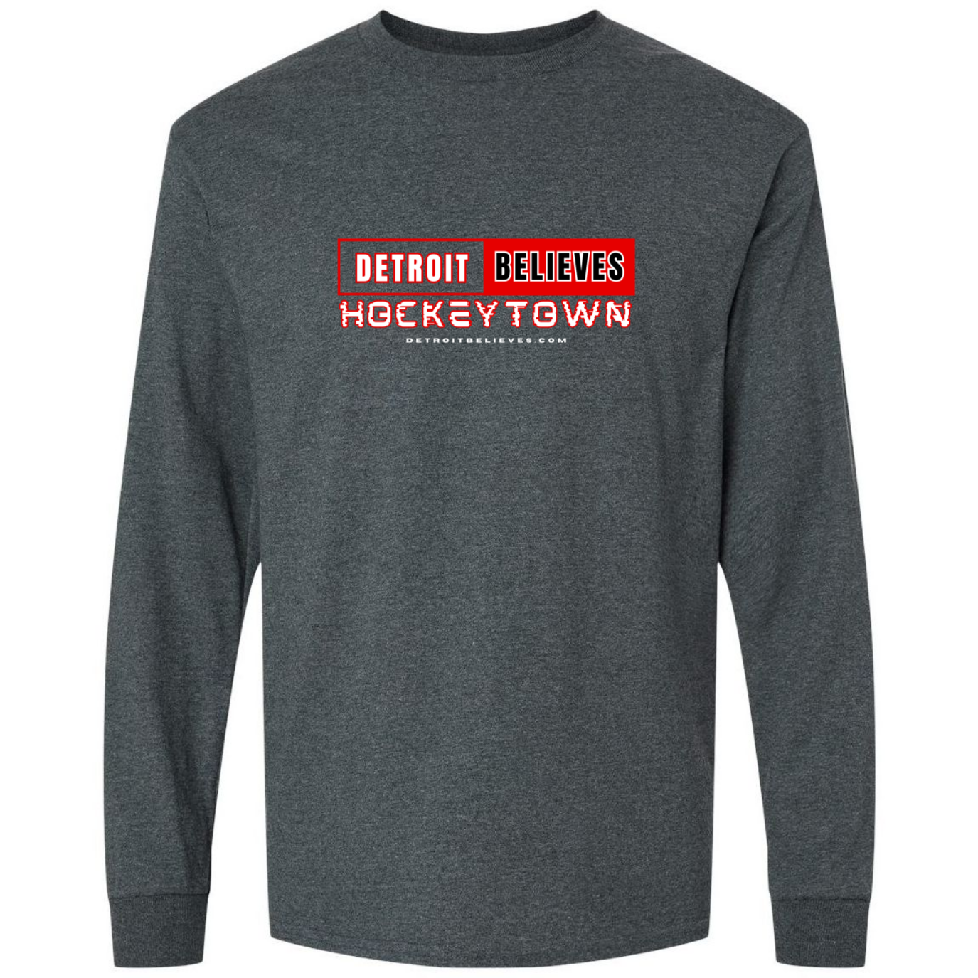 HOCKEYTOWN Detroit Hockey Mens Long Sleeve T-Shirt