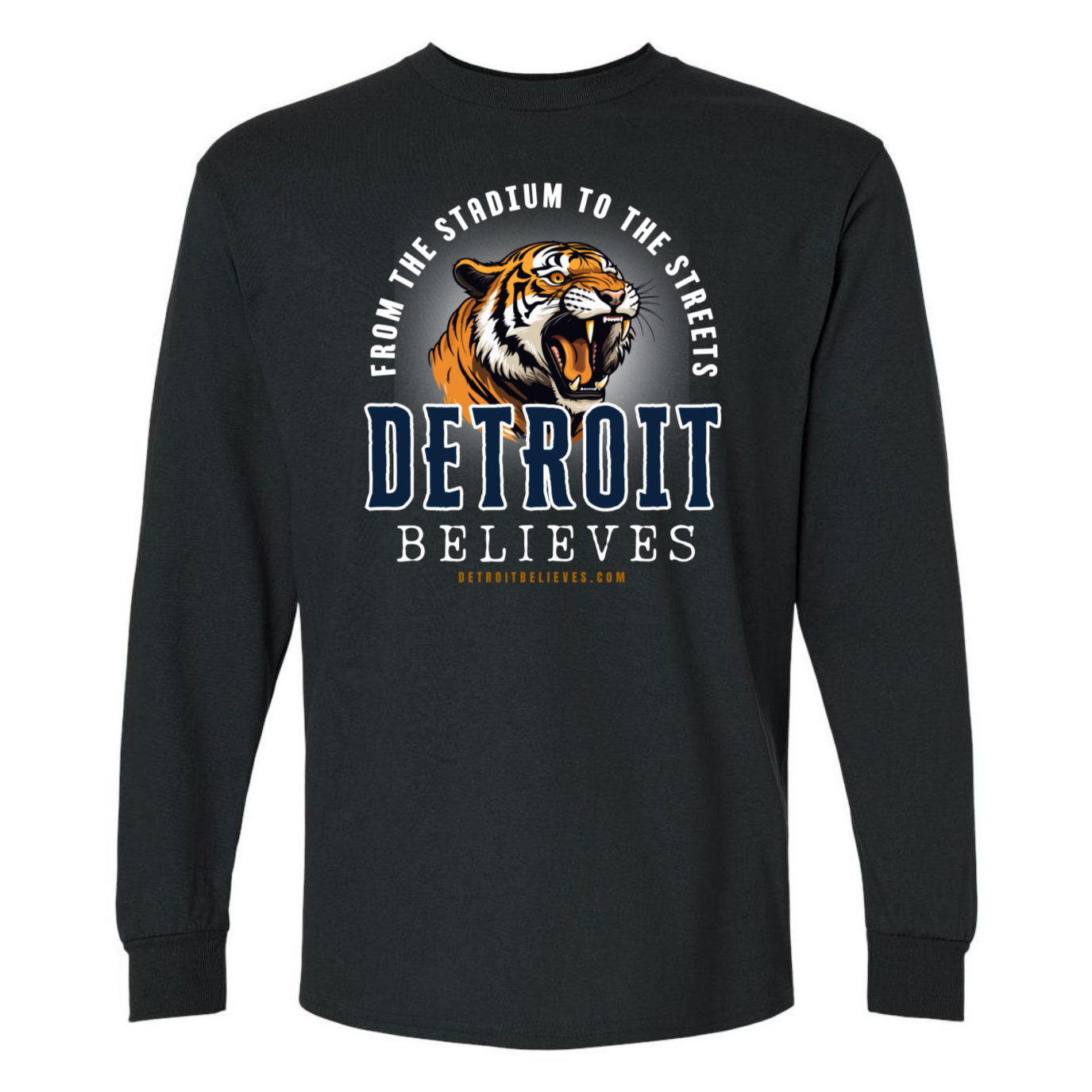 STADIUM Detroit Baseball Men's Long Sleeve T-Shirt