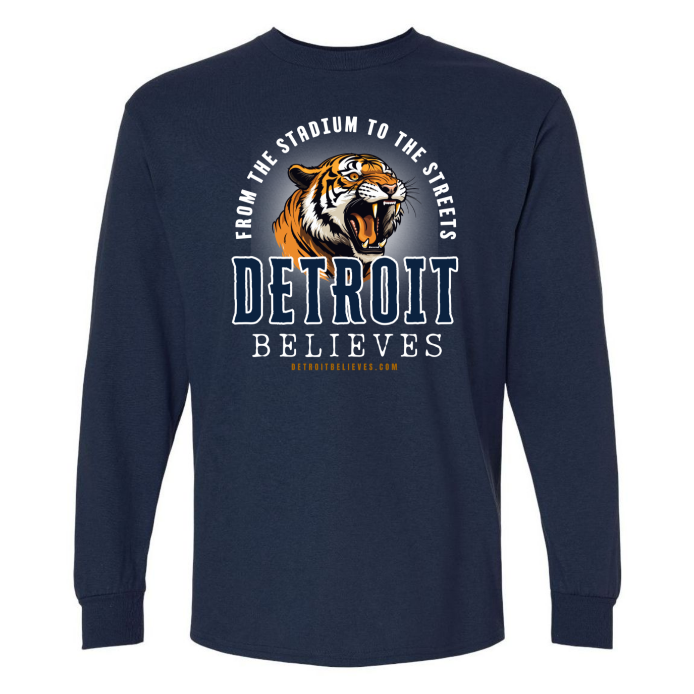 STADIUM Detroit Baseball Men's Long Sleeve T-Shirt