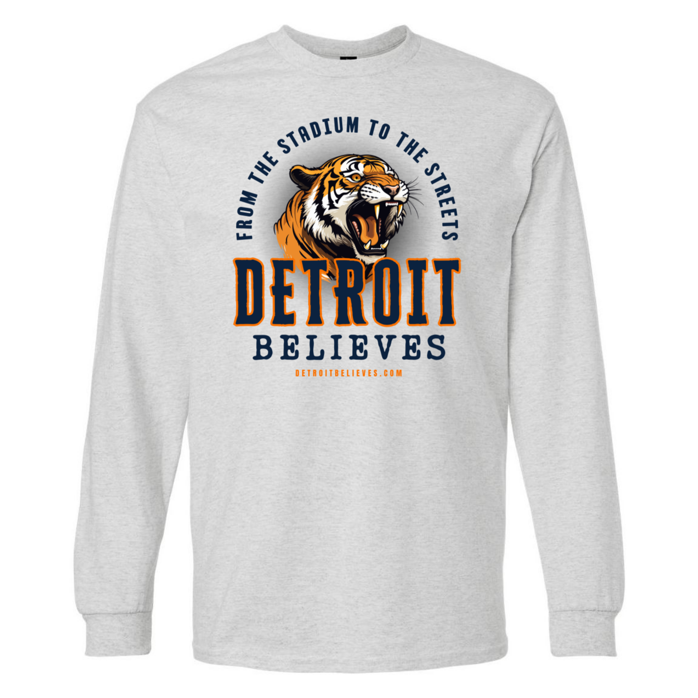 STADIUM Detroit Baseball Men's Long Sleeve T-Shirt