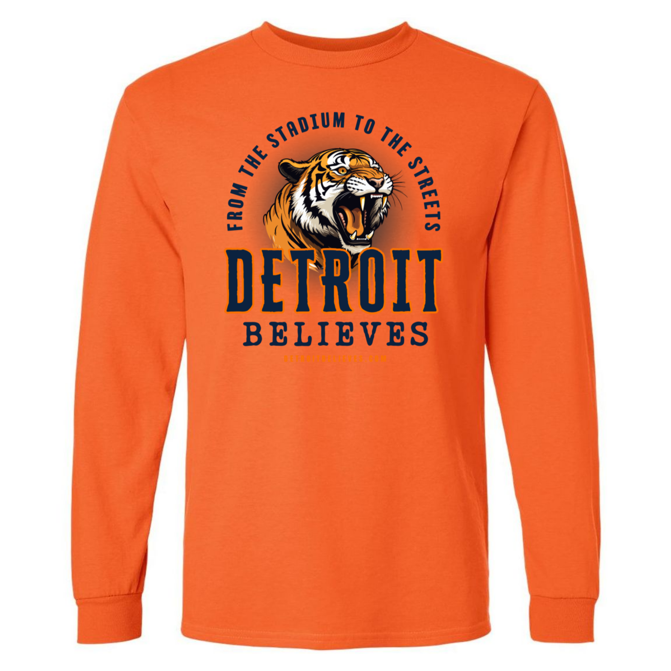 STADIUM Detroit Baseball Men's Long Sleeve T-Shirt