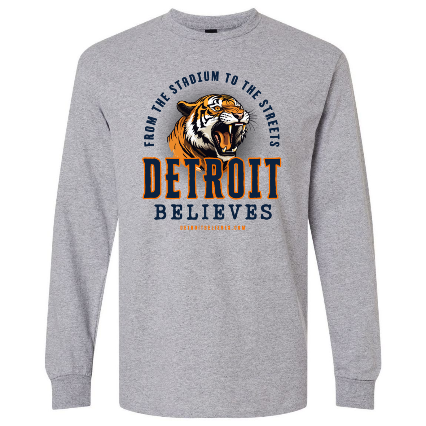 STADIUM Detroit Baseball Men's Long Sleeve T-Shirt